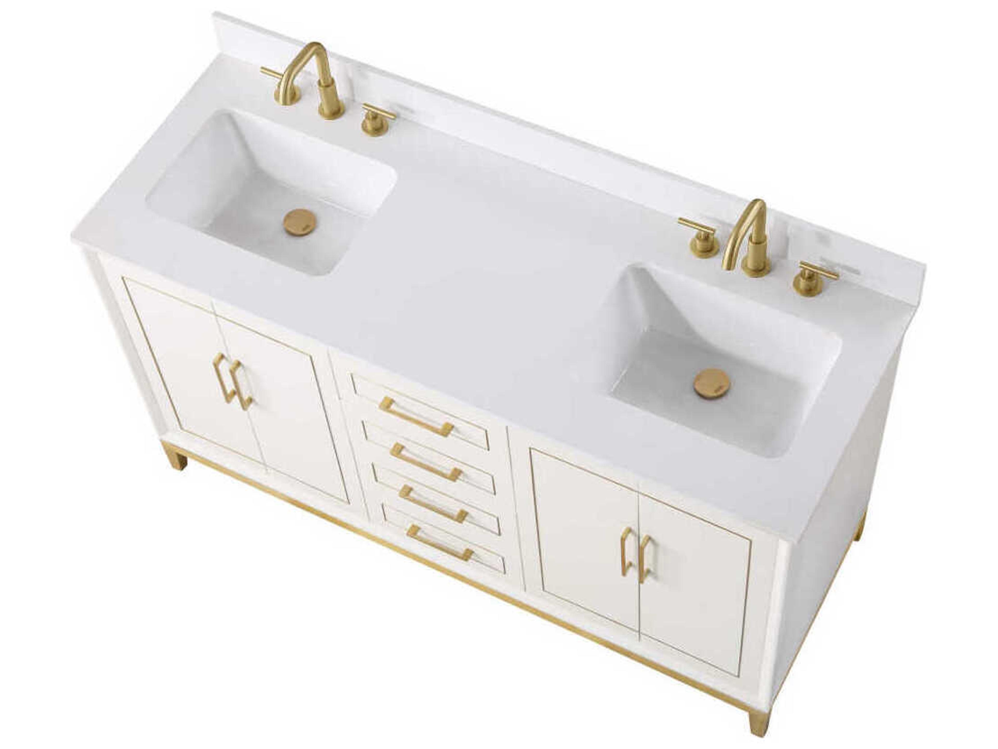 BEMMA Gracie 60" Satin White Vanity