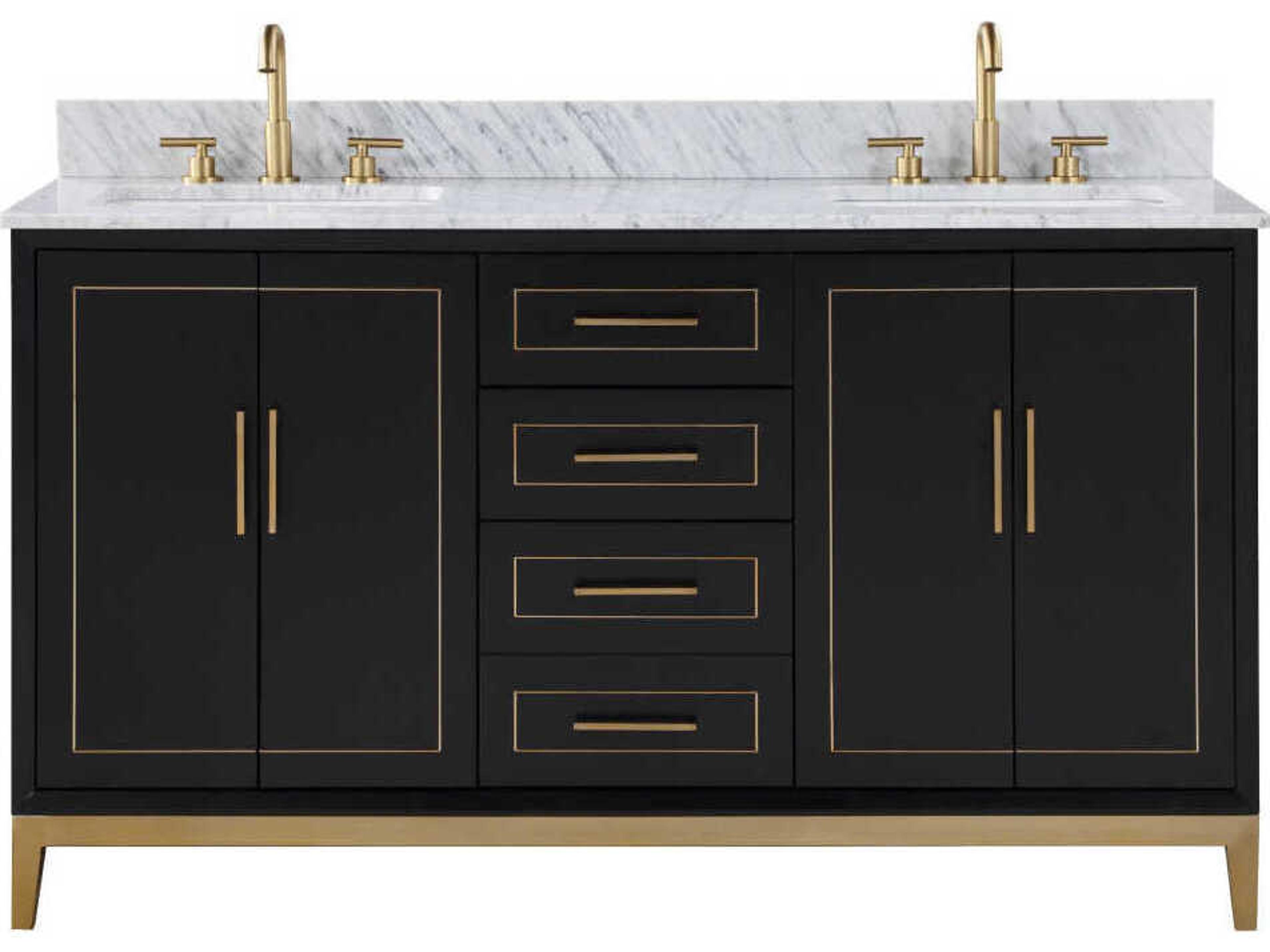 BEMMA Gracie 60" Midnight Black Vanity