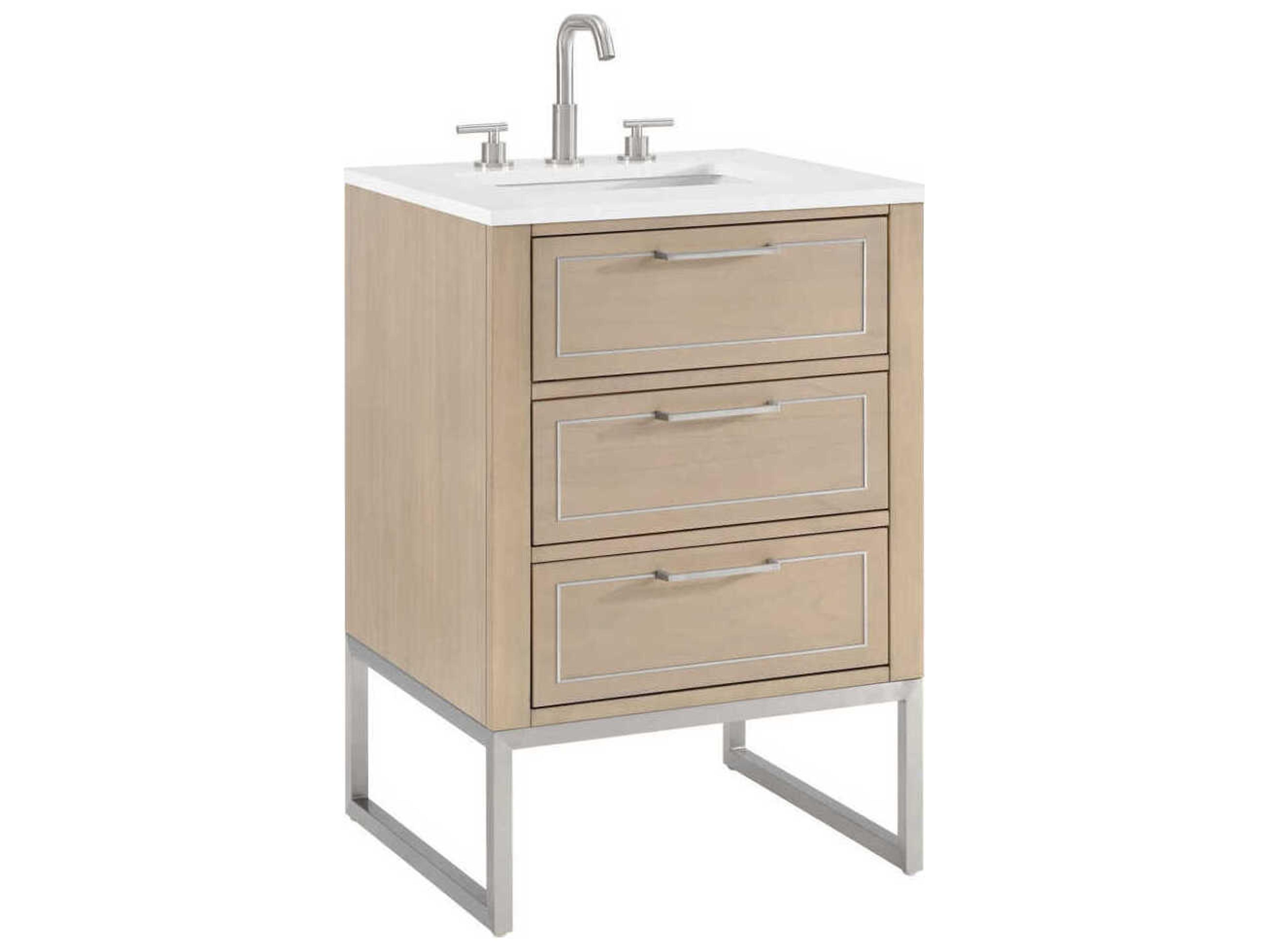Markham 24" Cashmere Grey Brushed Nickel Vanity