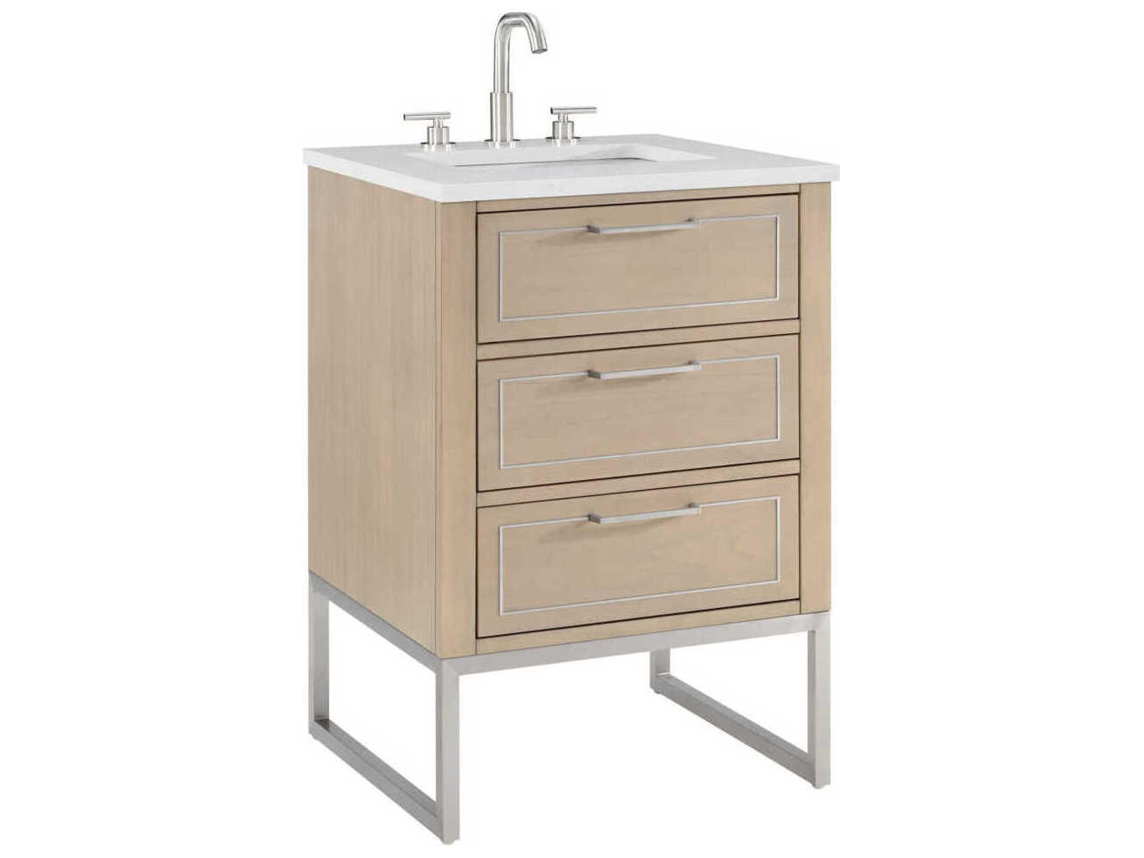 BEMMA Markham 24" Cashmere Grey Brushed Nickel Vanity