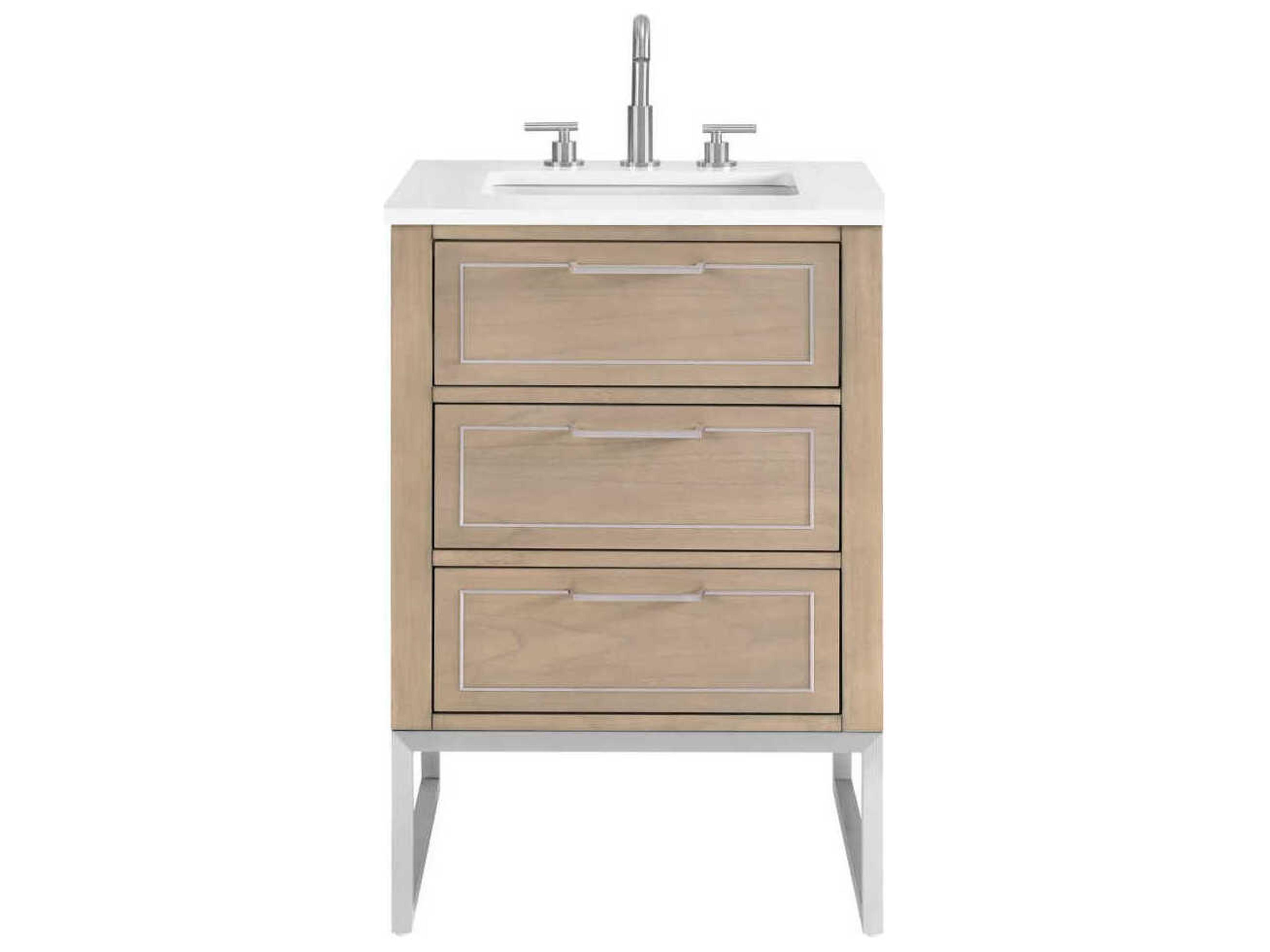 BEMMA Markham 24" Cashmere Grey Brushed Nickel Vanity
