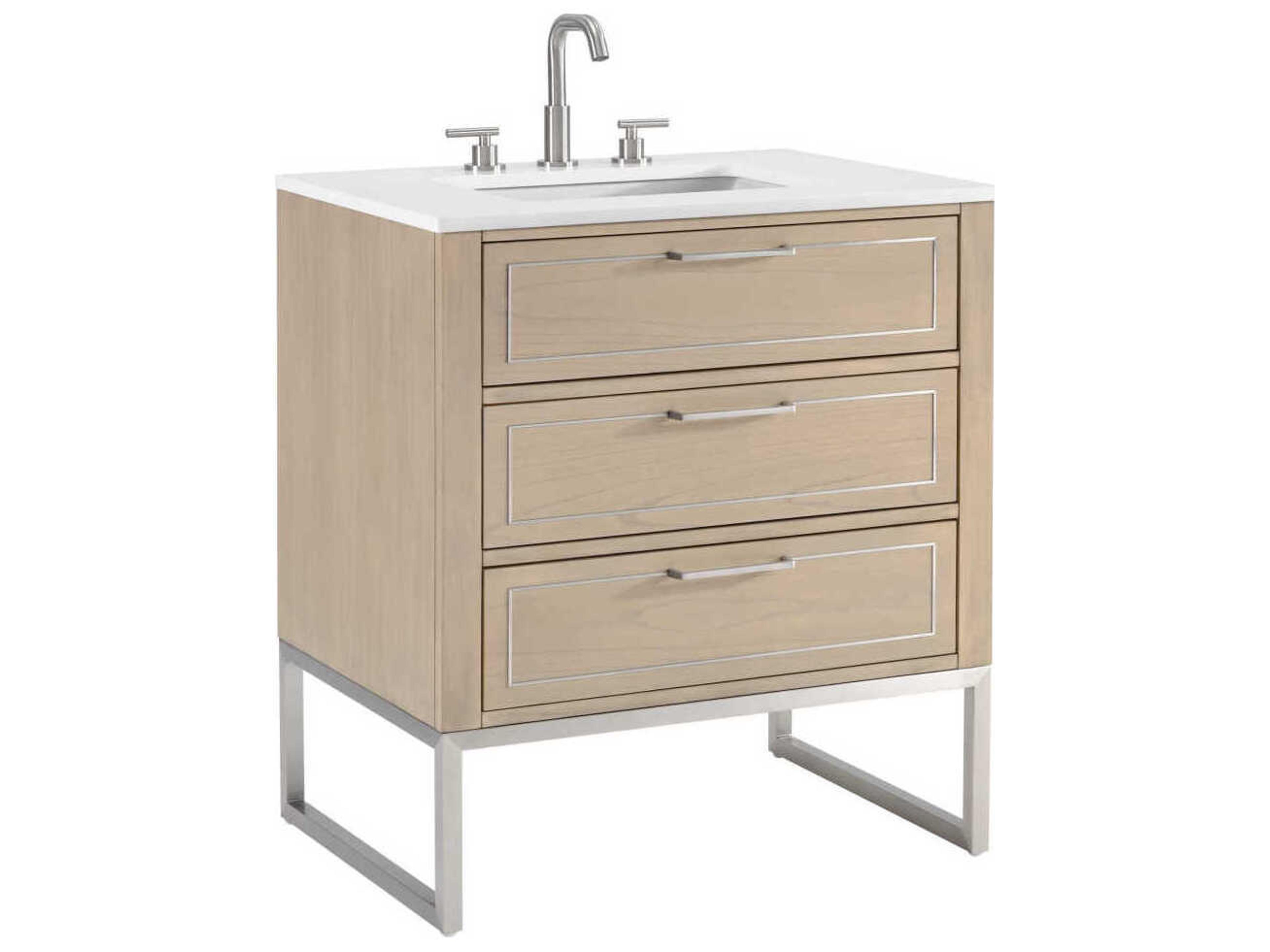 Markham 30" Cashmere Grey Brushed Nickel Vanity