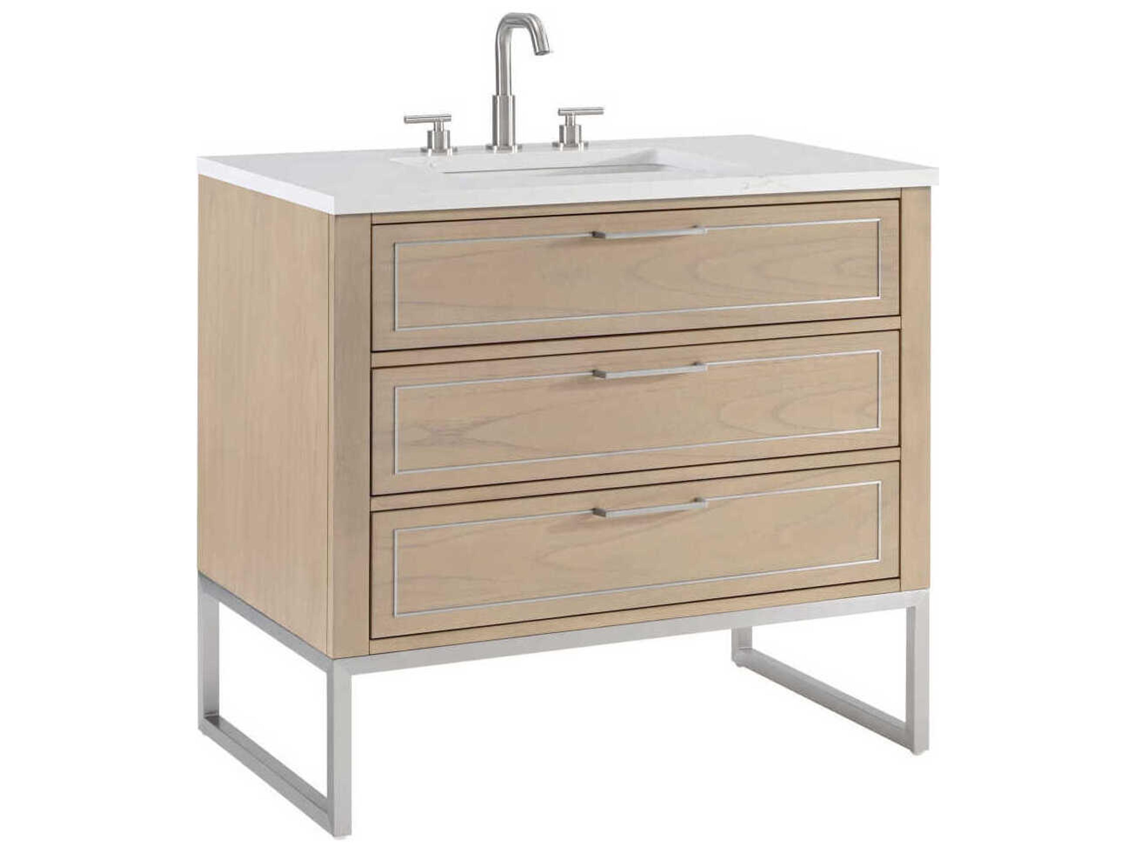 BEMMA Markham 36" Cashmere Grey Brushed Nickel Vanity