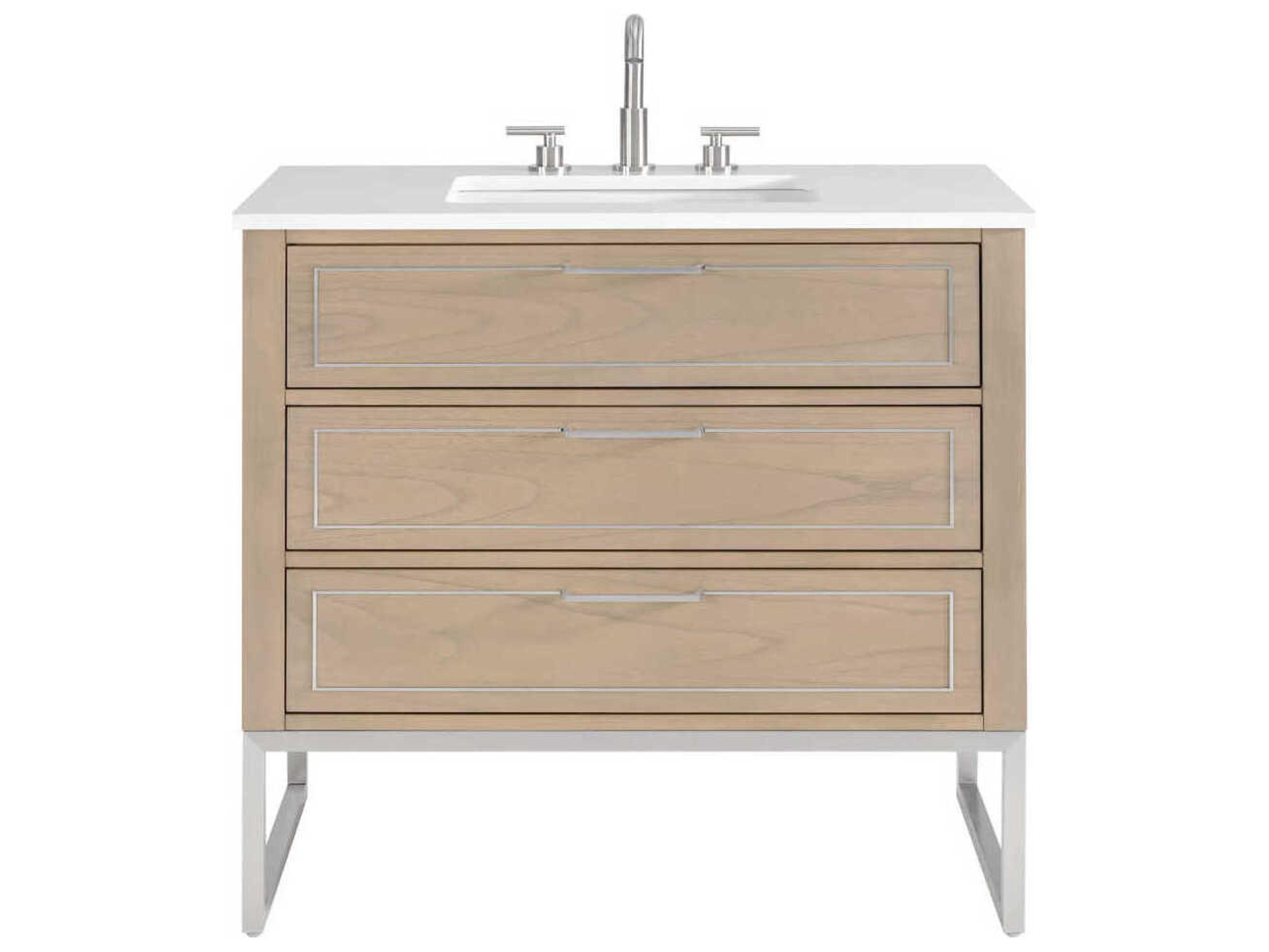 BEMMA Markham 36" Cashmere Grey Brushed Nickel Vanity