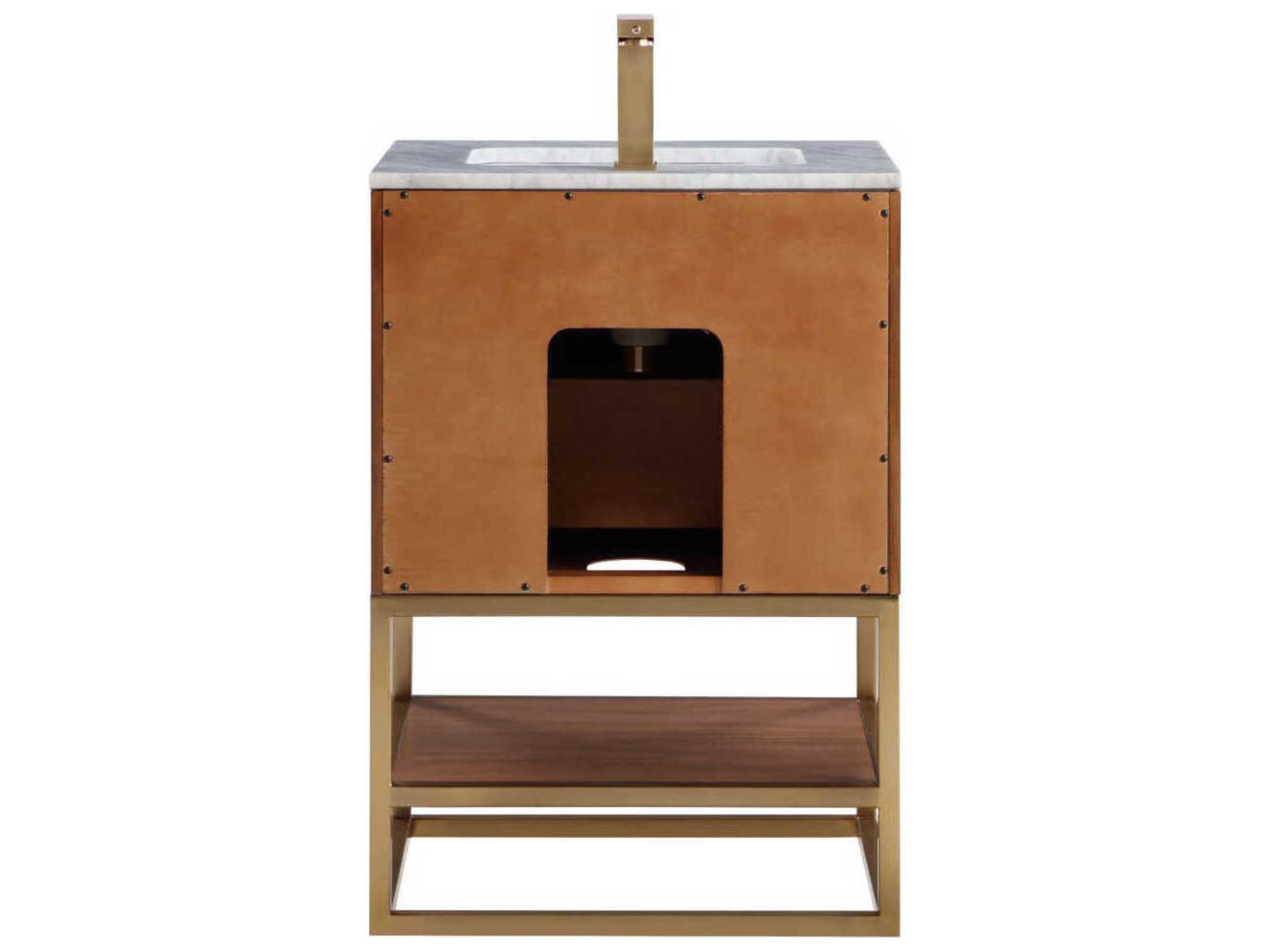 BEMMA Terra 24" Walnut Satin Brass Vanity