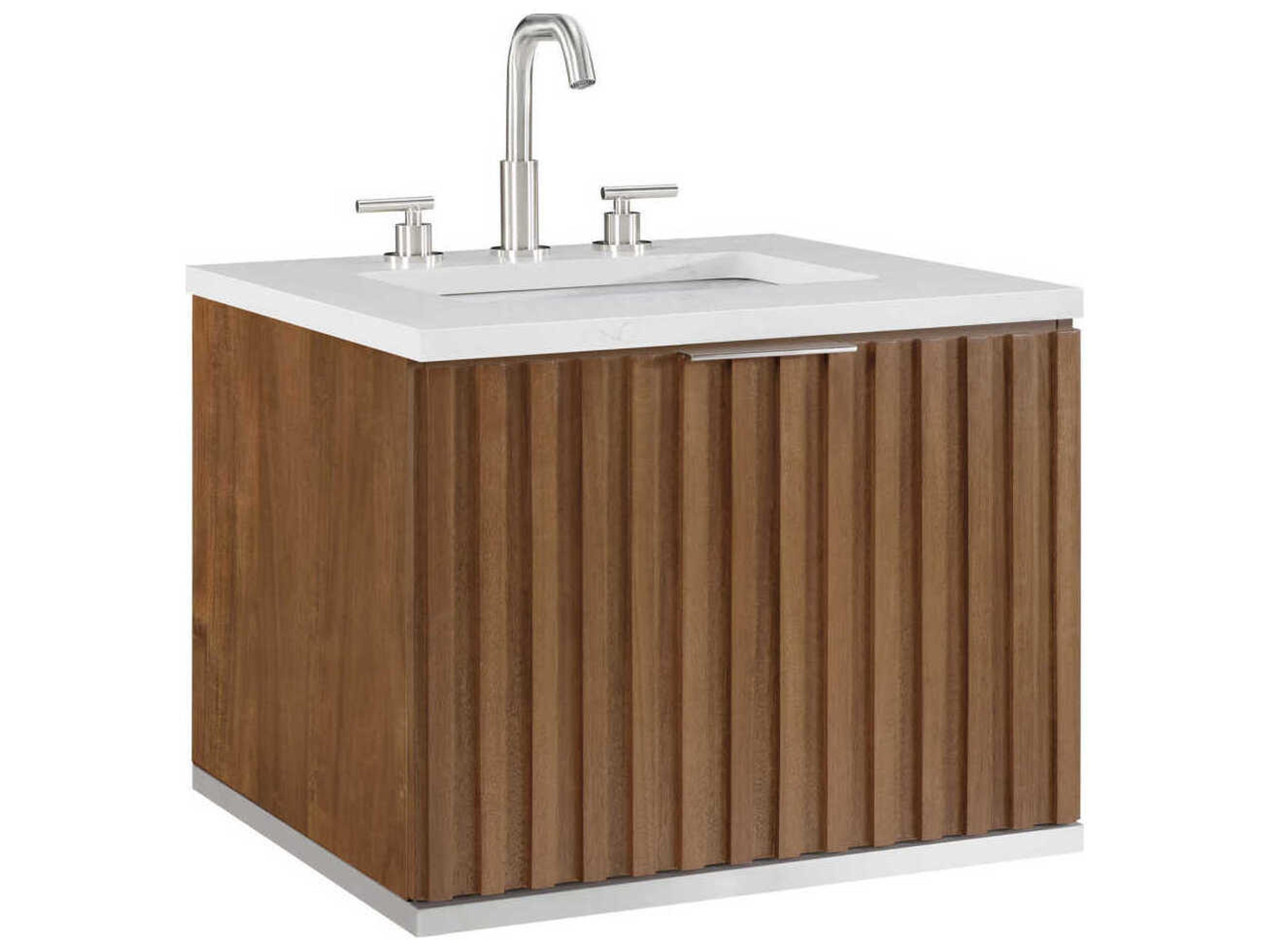 BEMMA Terra 24" Walnut Brushed Nickel Vanity