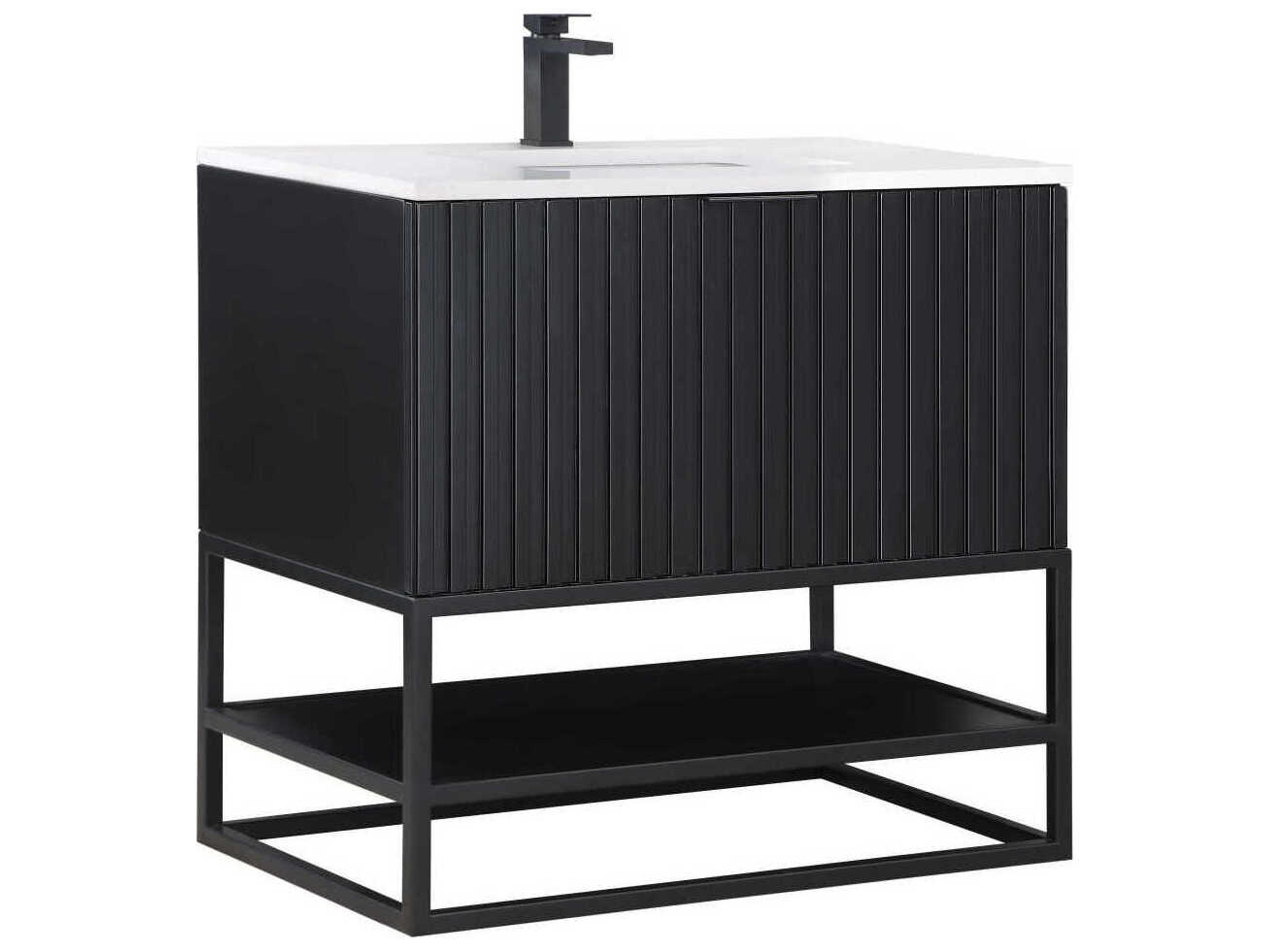 Terra 36" Midnight Black Vanity