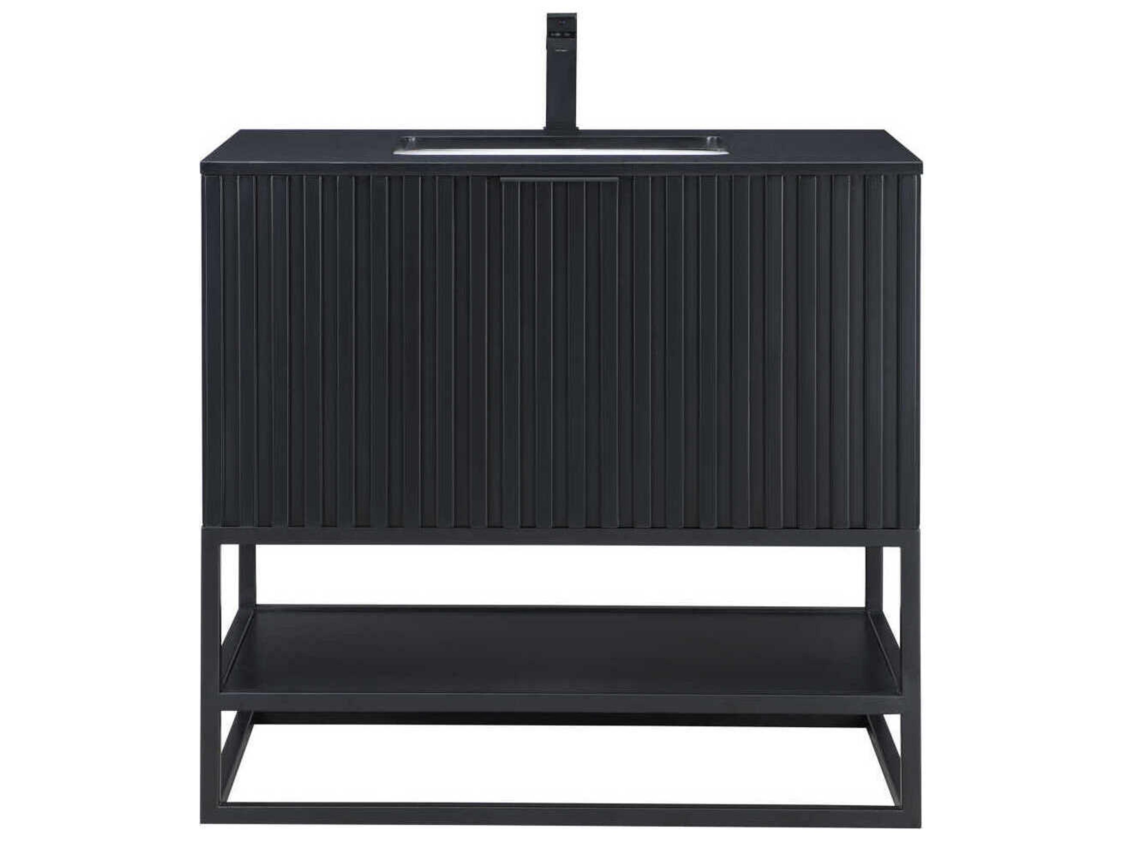 BEMMA Terra 36" Midnight Black Vanity