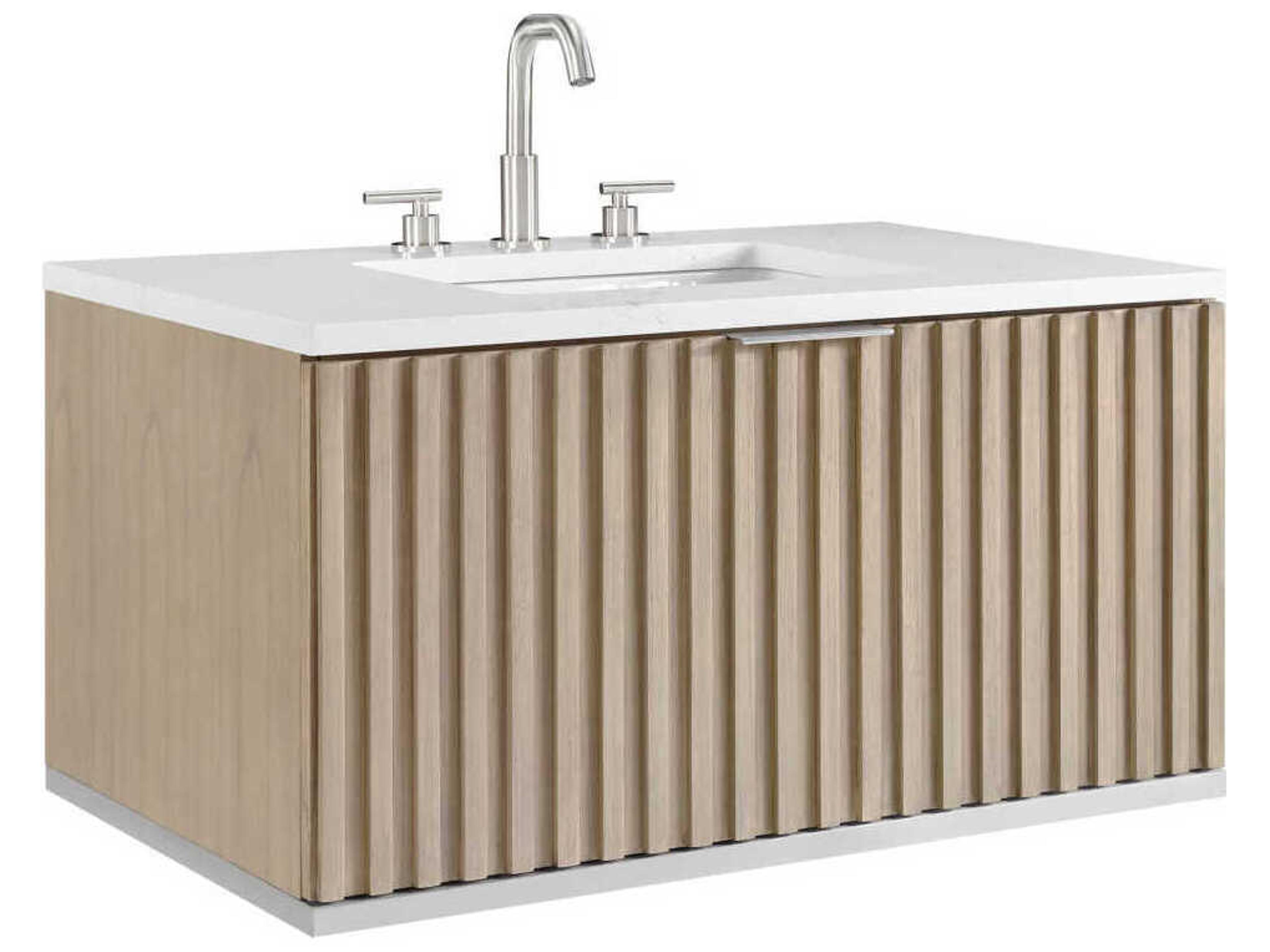 BEMMA Terra 36" Cashmere Grey Brushed Nickel Vanity