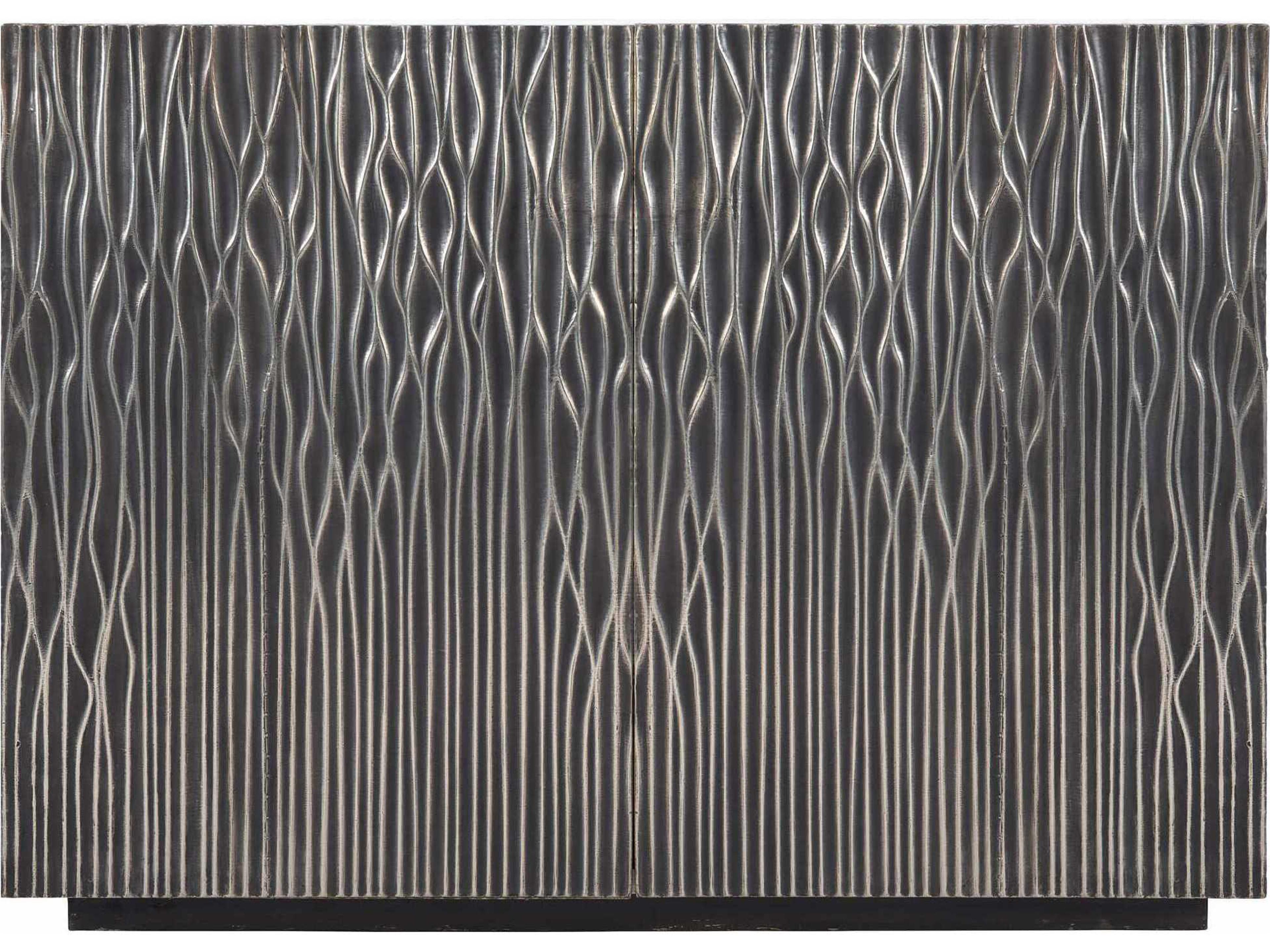 Bernhardt Interiors Antique Silver Mango Wood Accent Chest