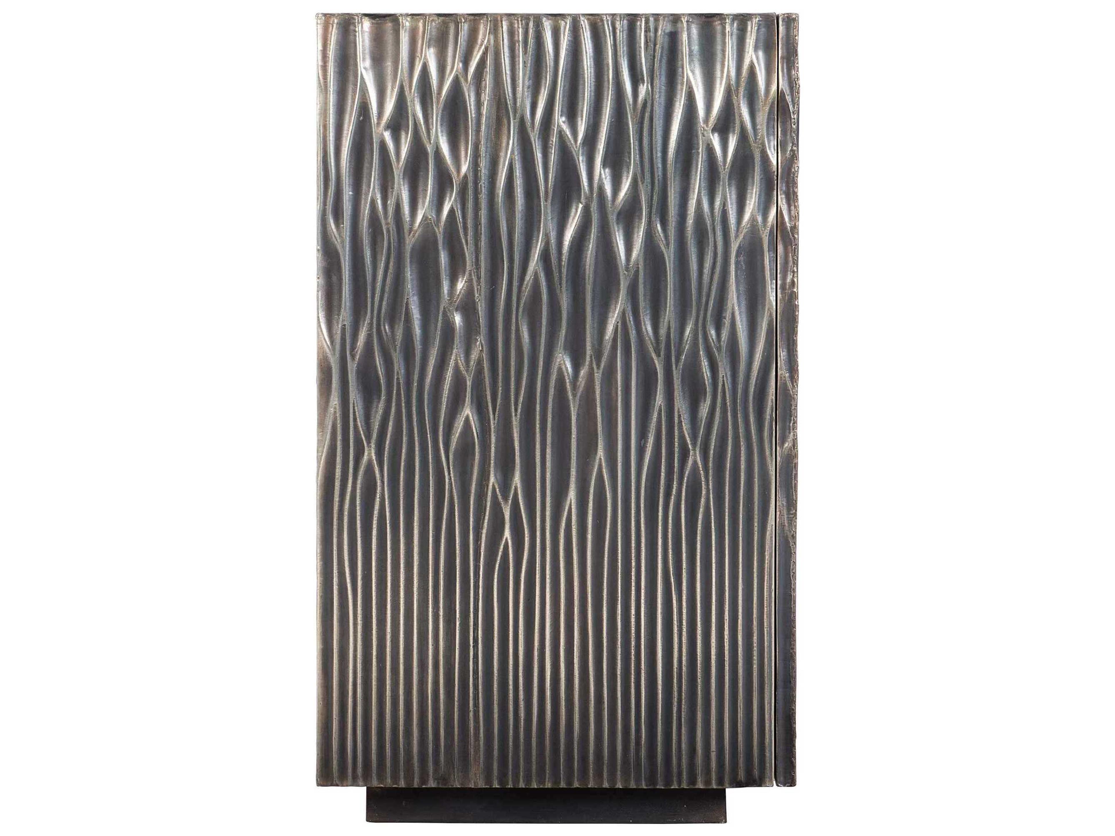 Bernhardt Interiors Antique Silver Mango Wood Accent Chest