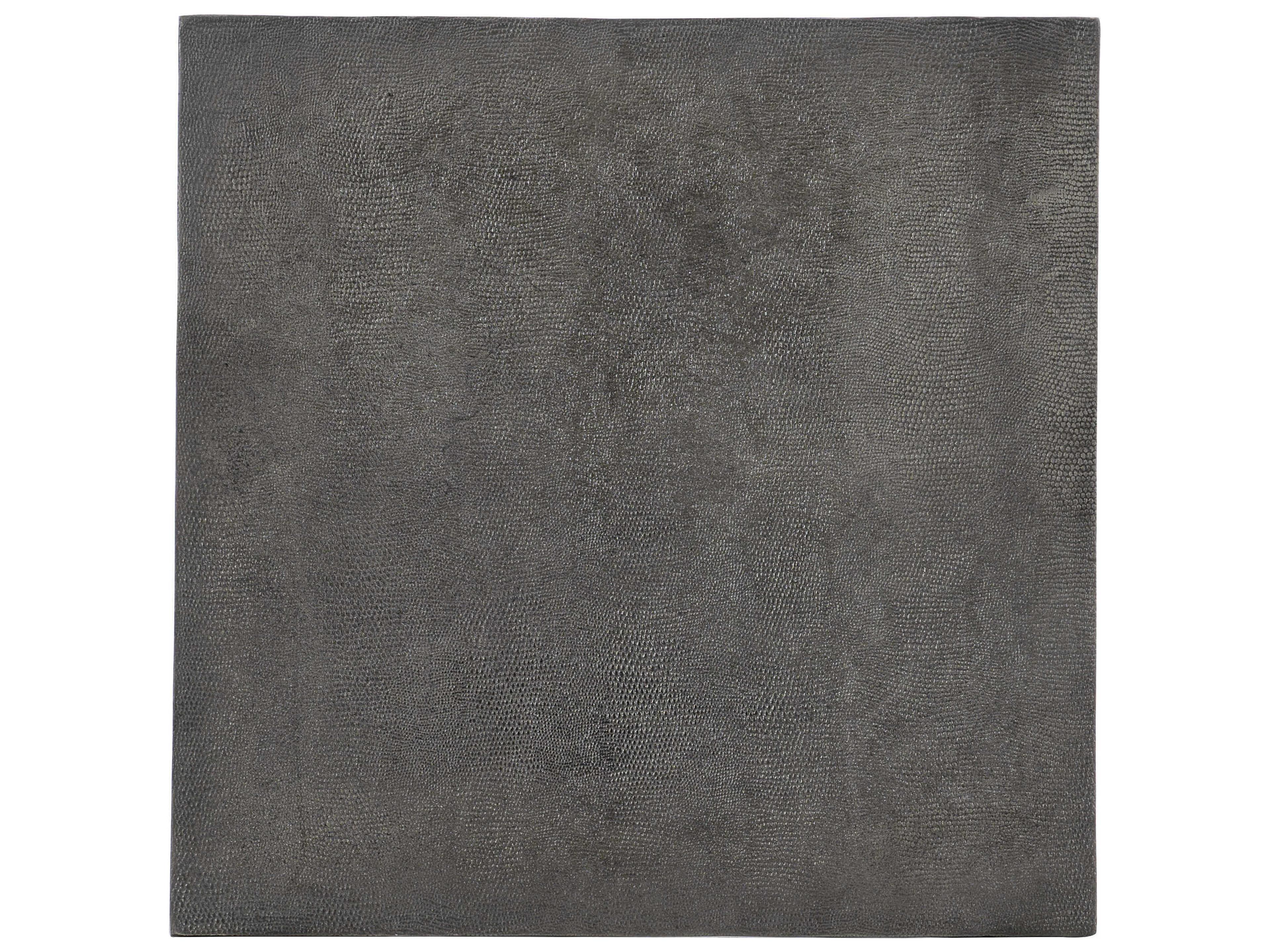 Bernhardt Armstrong Square Metal Dark Graphite Cocktail Table