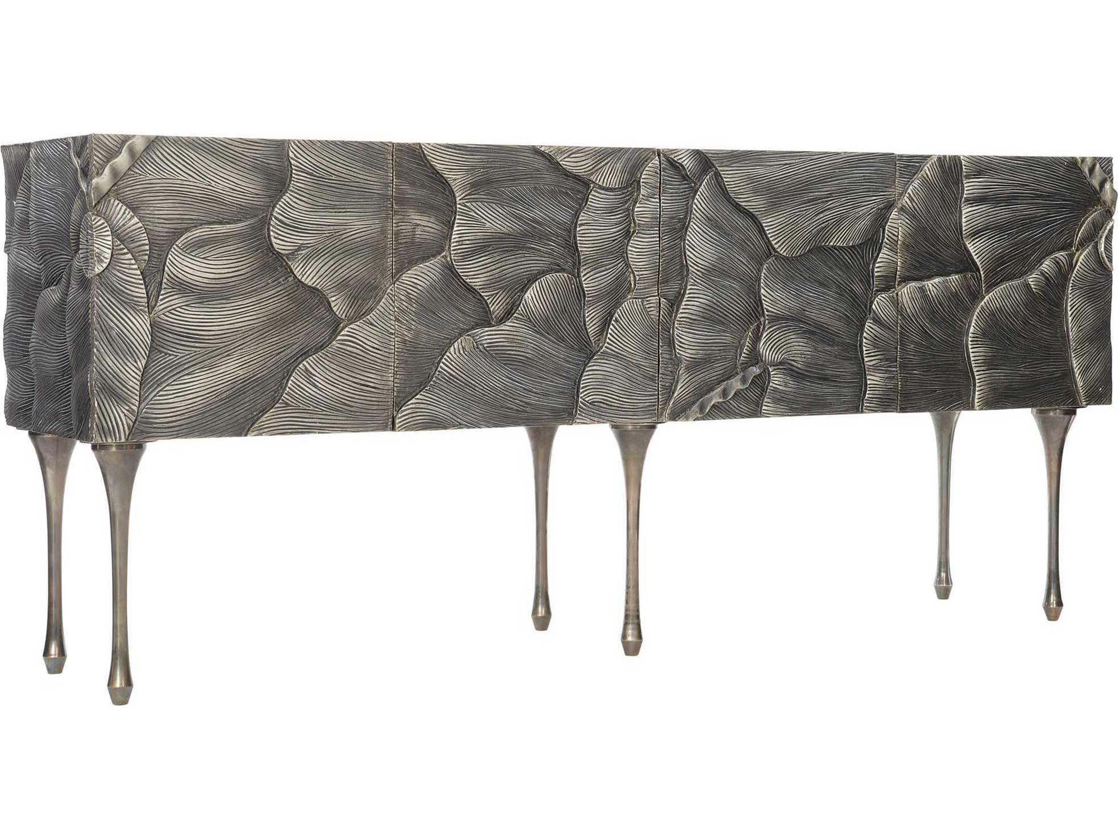 Flora Entertainment Credenza Antique German Silver