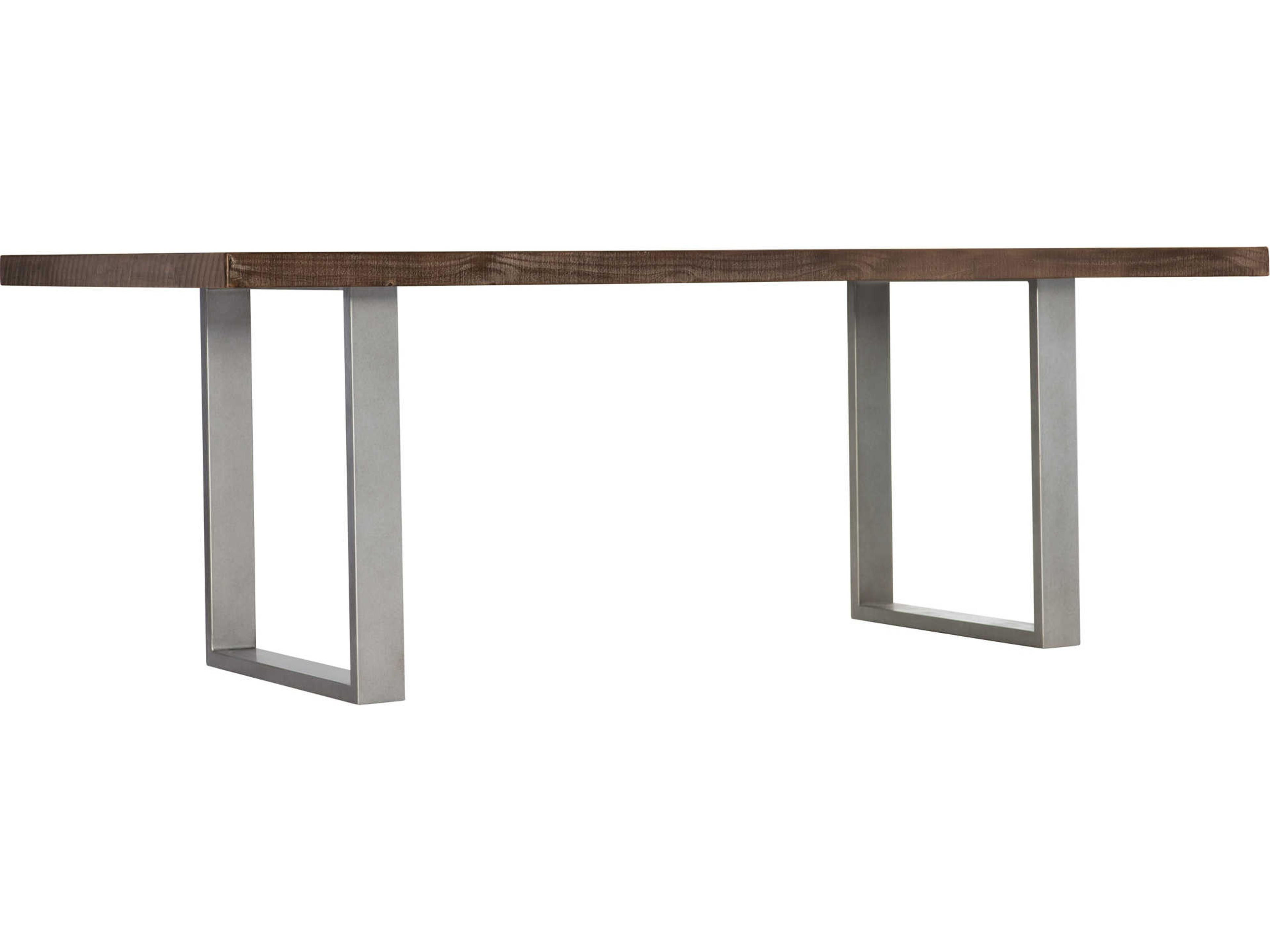 Logan Draper Rectangular Wood Sable Brown Gray Mist Dining Table