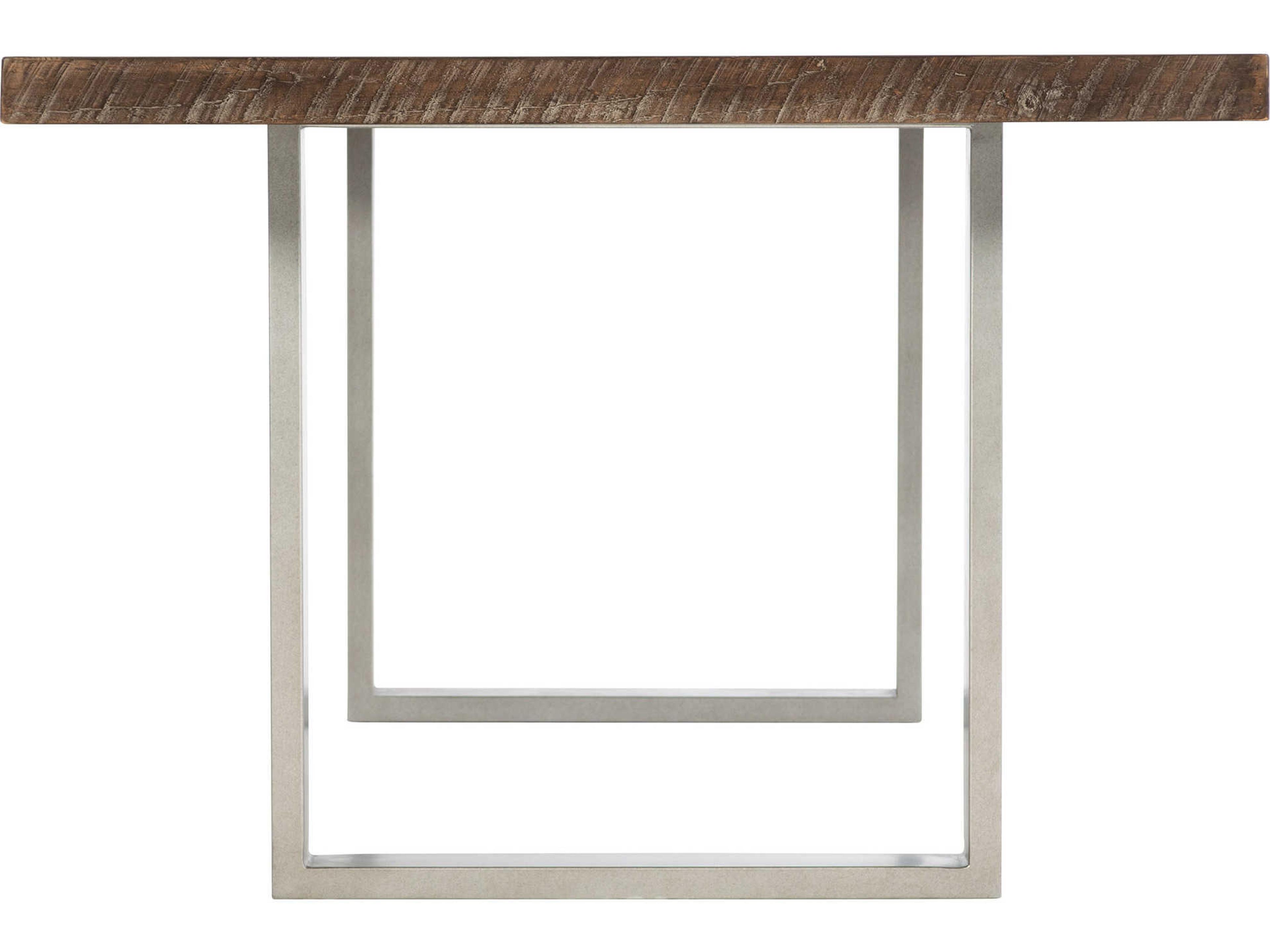 Bernhardt Logan Draper Rectangular Wood Sable Brown Gray Mist Dining Table