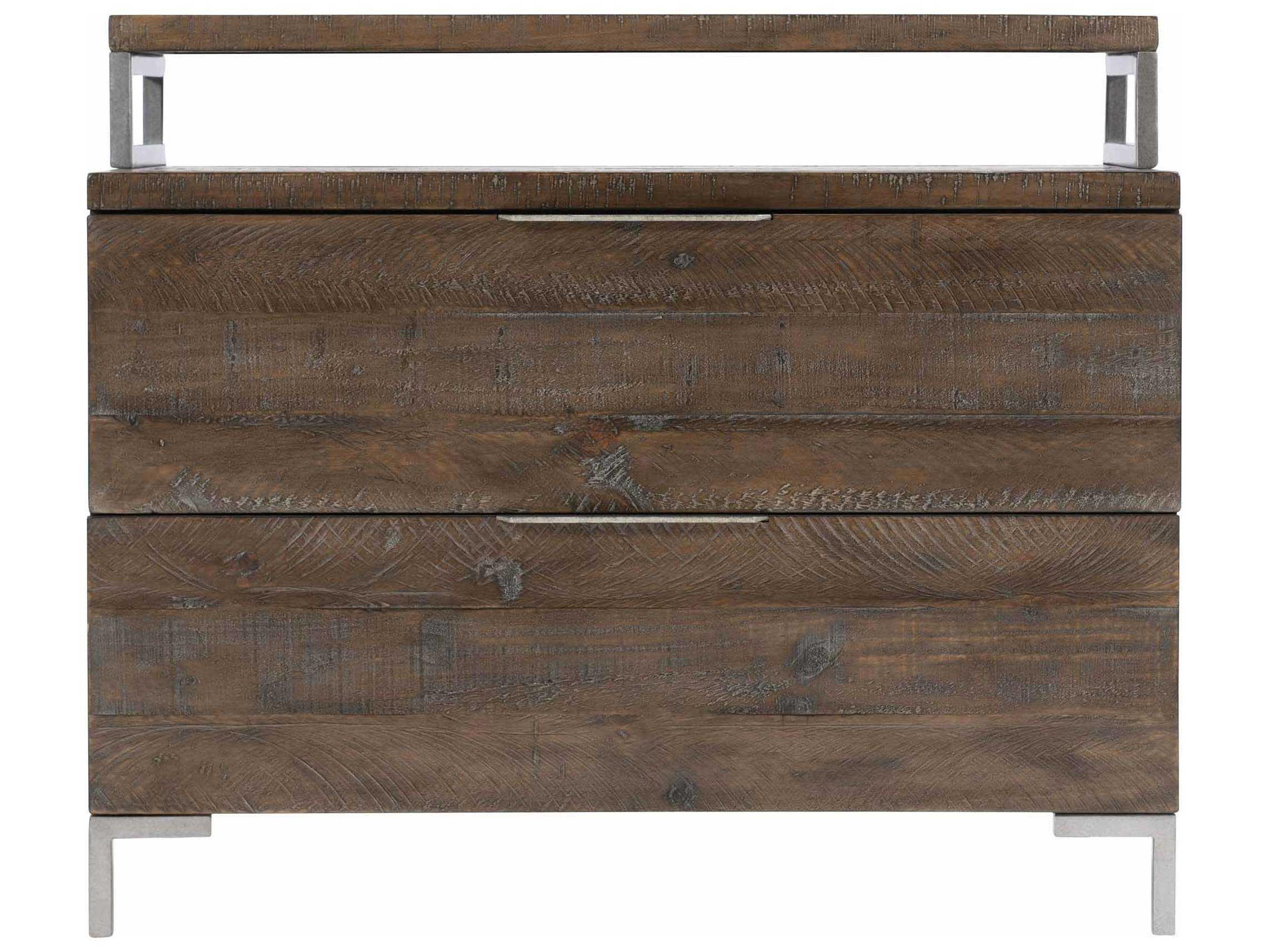 Bernhardt Logan Square Haines 2-Drawers Pine Wood Nightstand