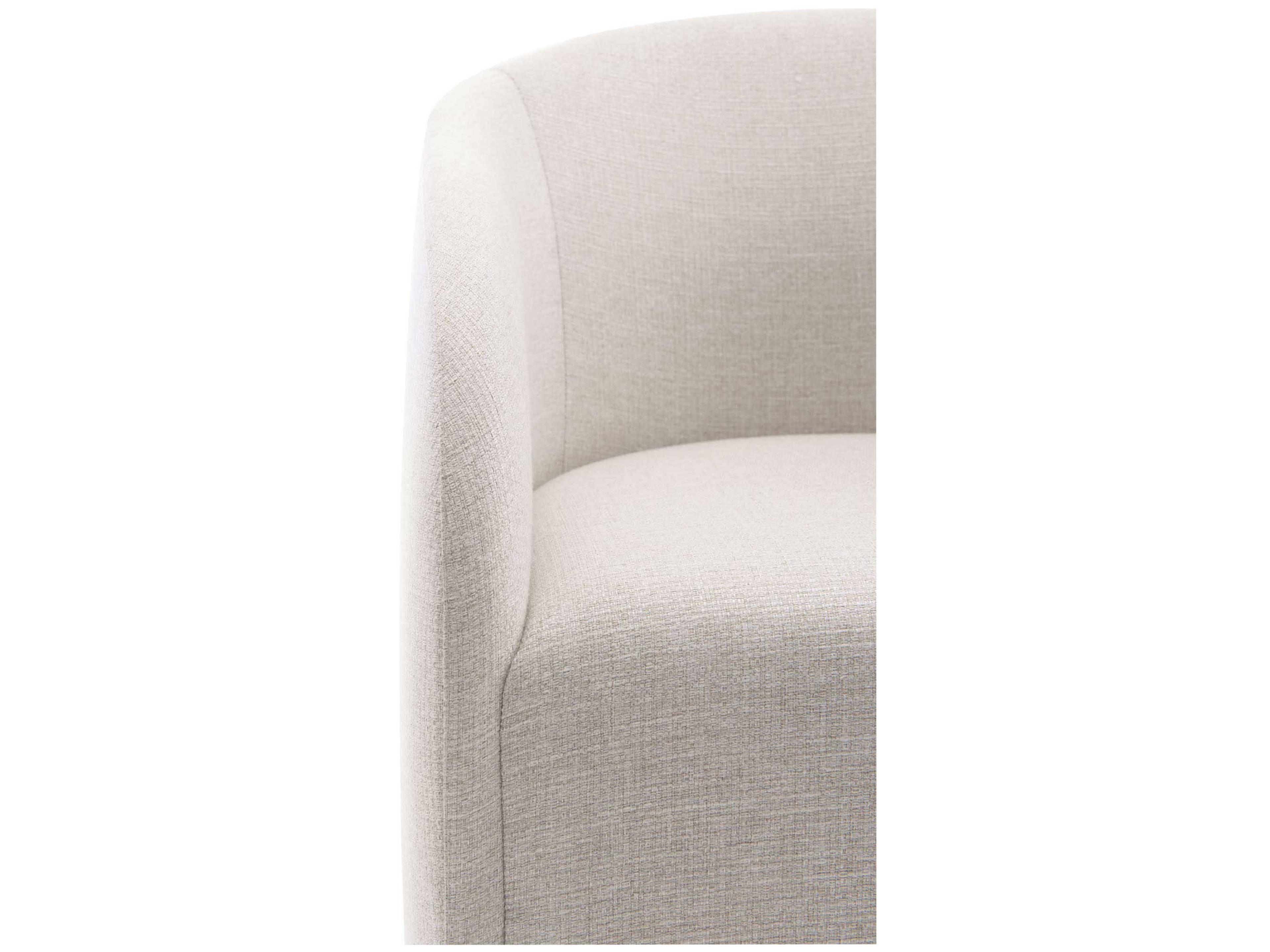 Bernhardt Logan Square Finch Beige Upholstered Arm Dining Chair