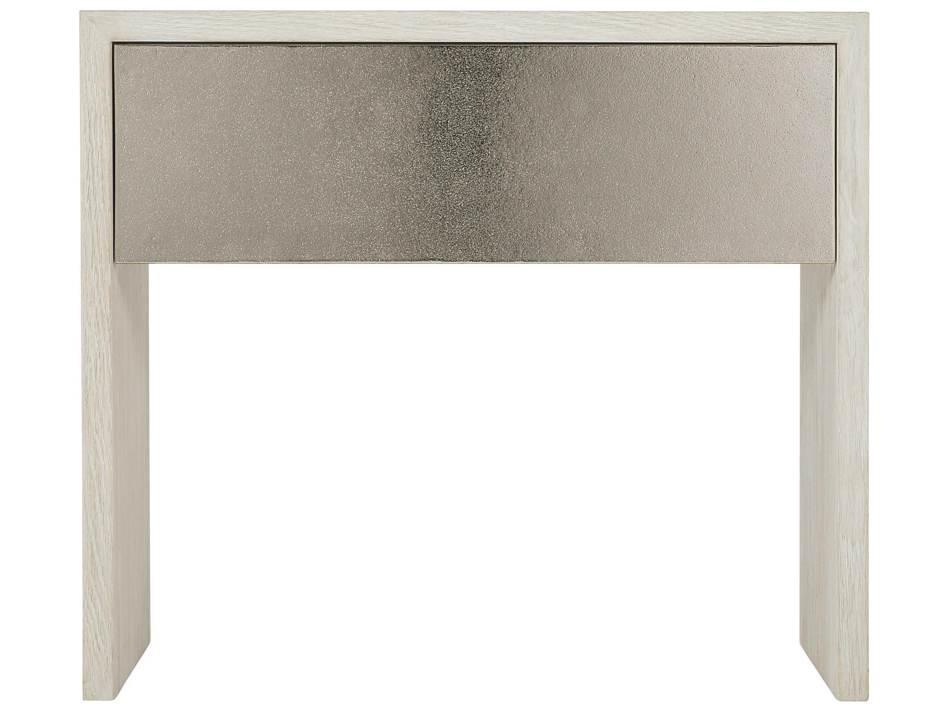 Bernhardt Interiors Lowe 1-Drawer Gray Rubberwood Nightstand