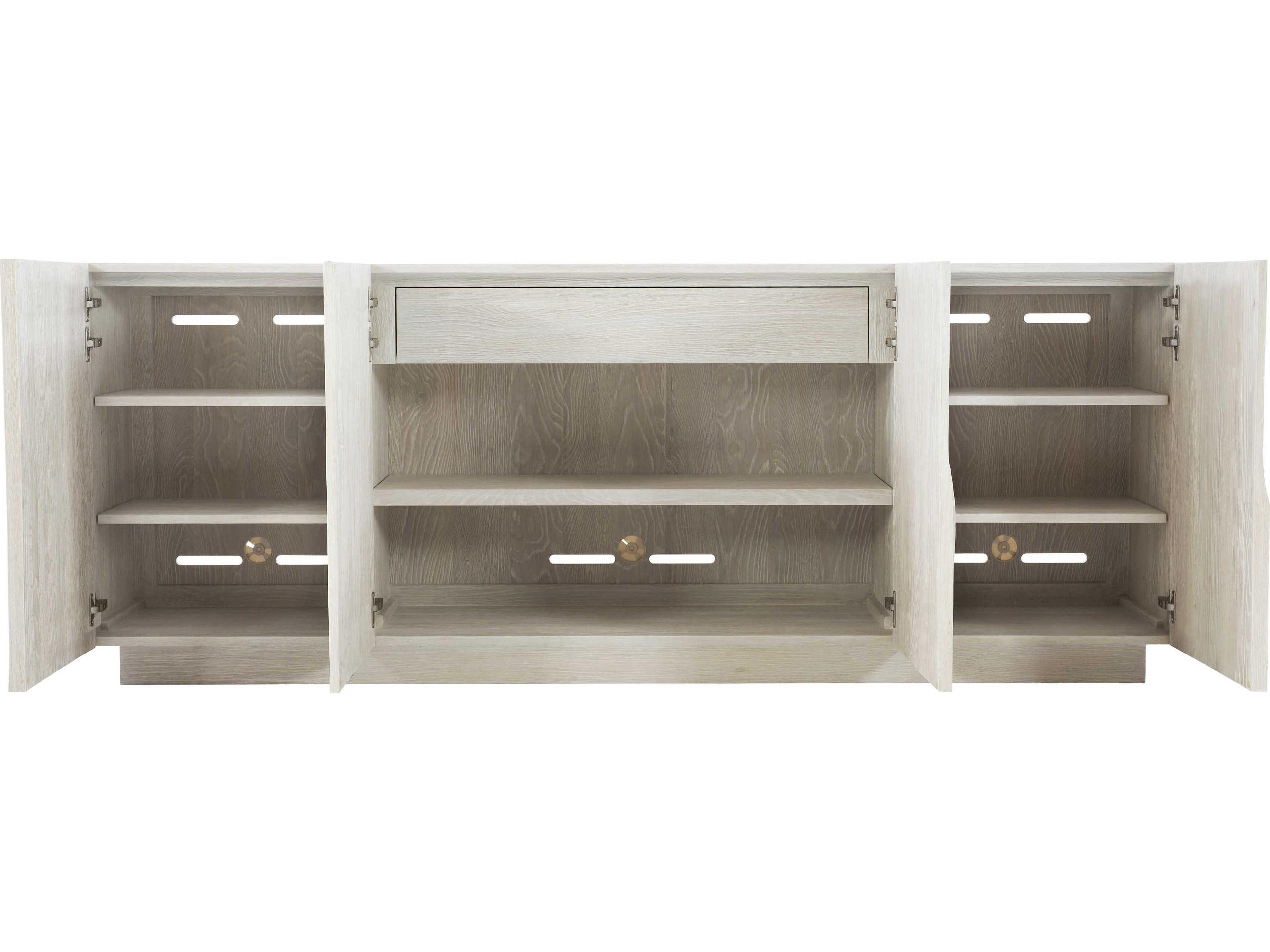 Bernhardt Interiors Alvarez 84" Rubberwood Jicama Entertainment Credenza