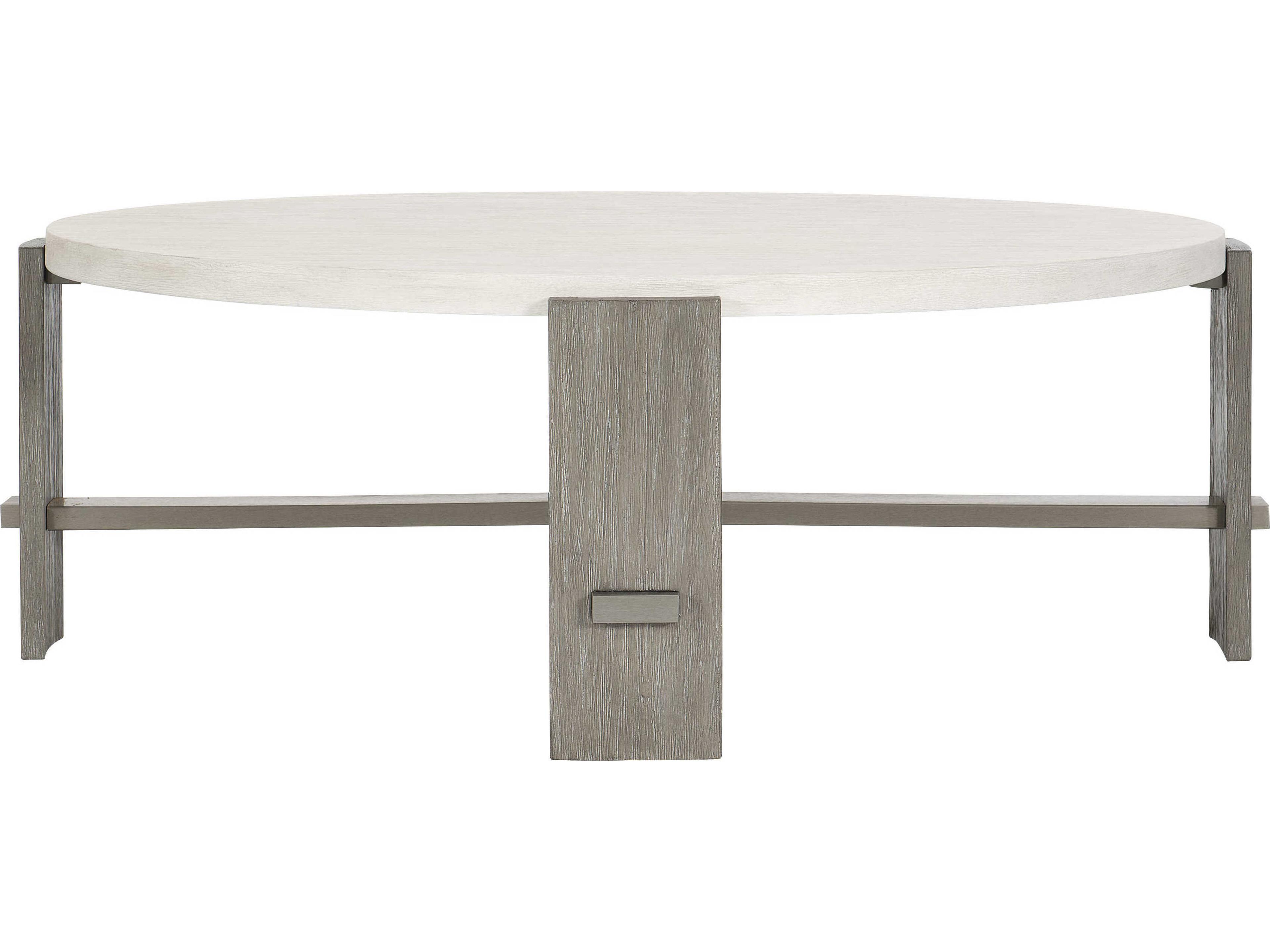 Foundations Round Two Tone Acacia Cocktail Table