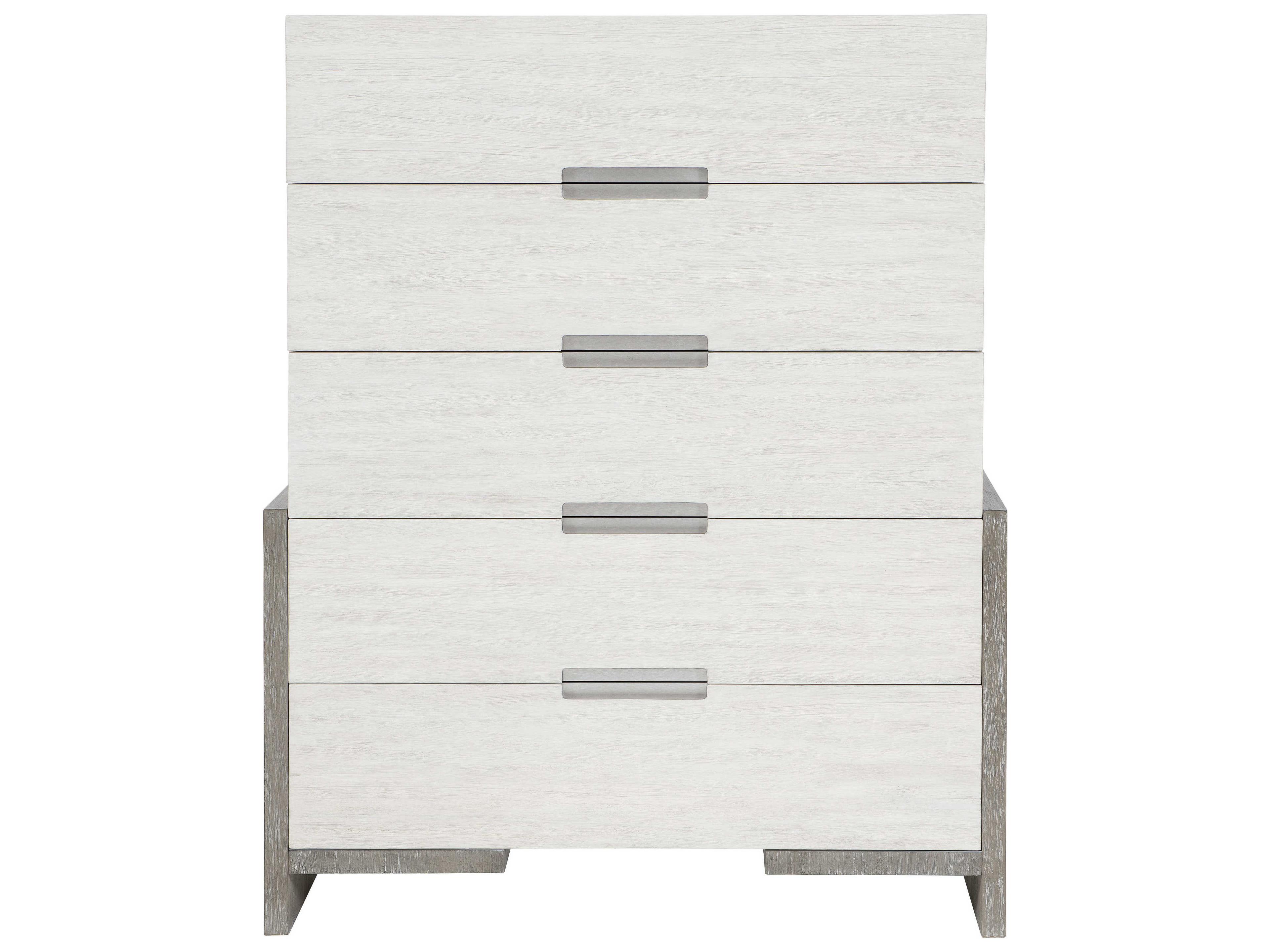 Bernhardt Foundations Linen Light Shale White Accent Chest