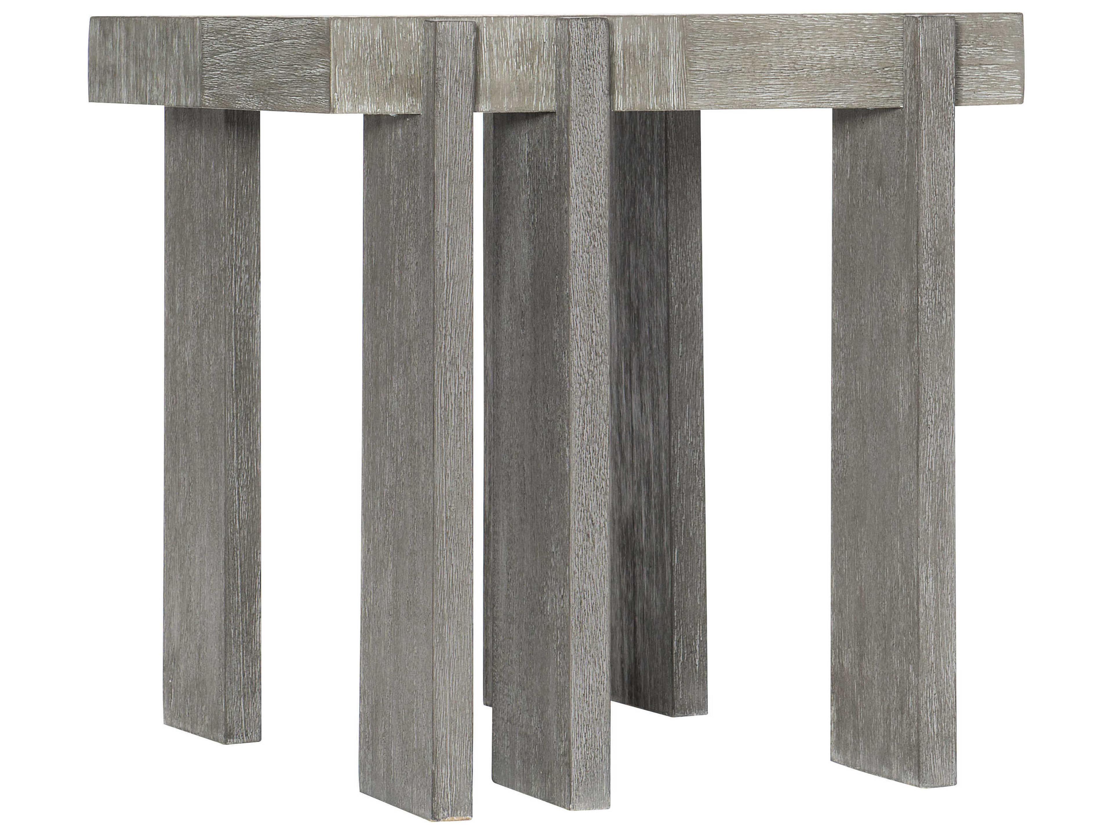 Foundations Weathered Acacia Checkerboard Side Table