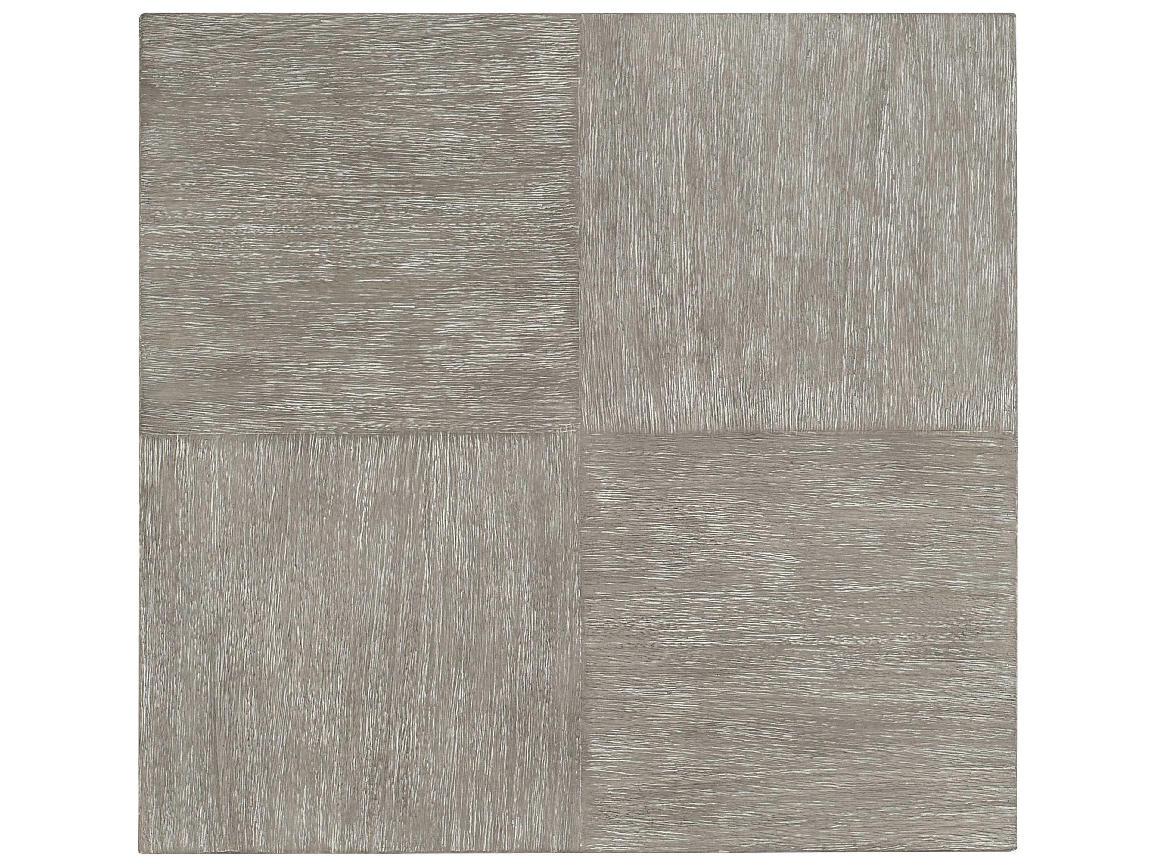 Bernhardt Foundations Square Wood Dark Shale Light End Table