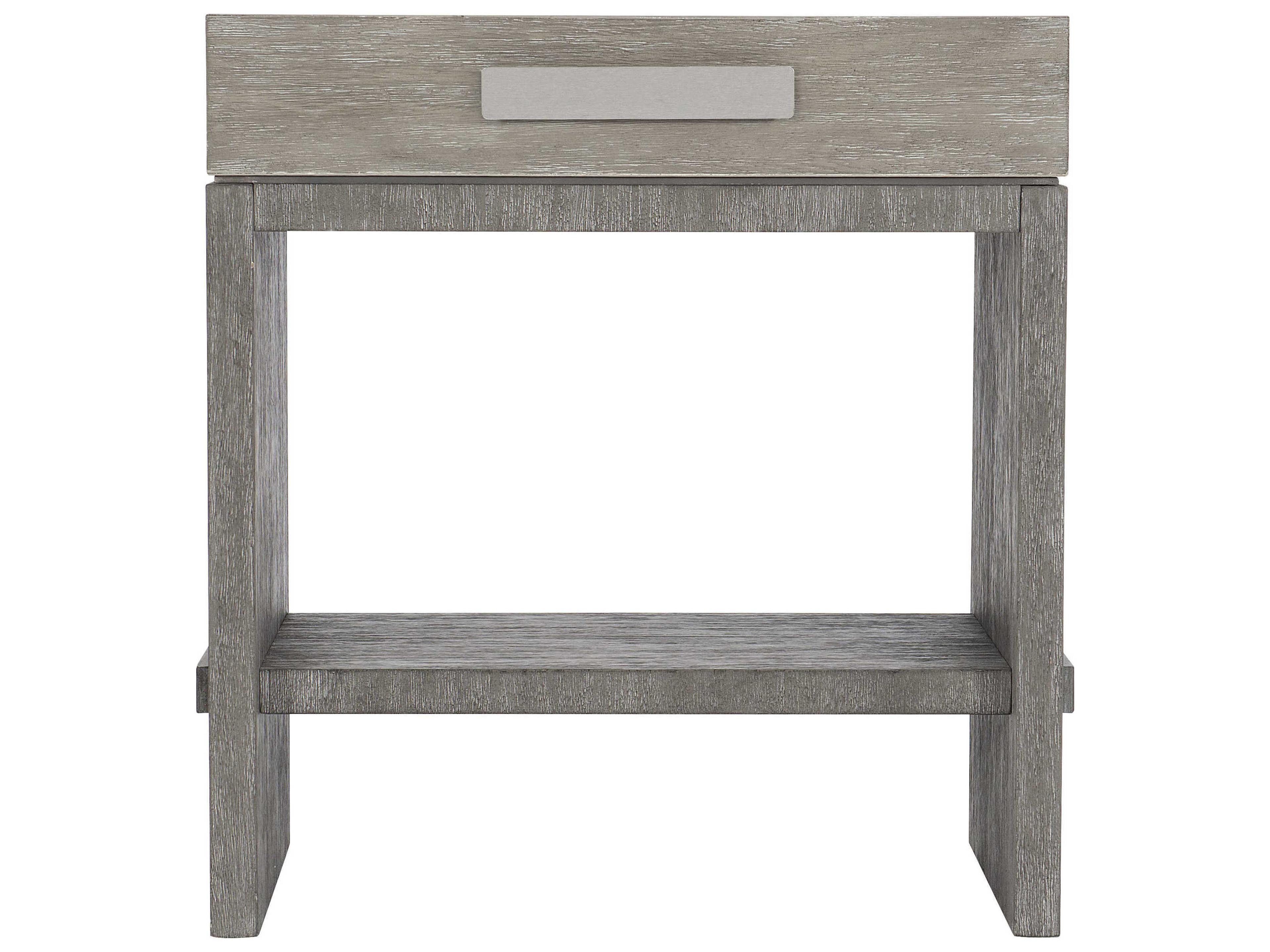 Bernhardt Foundations 1-Drawer Gray Nightstand