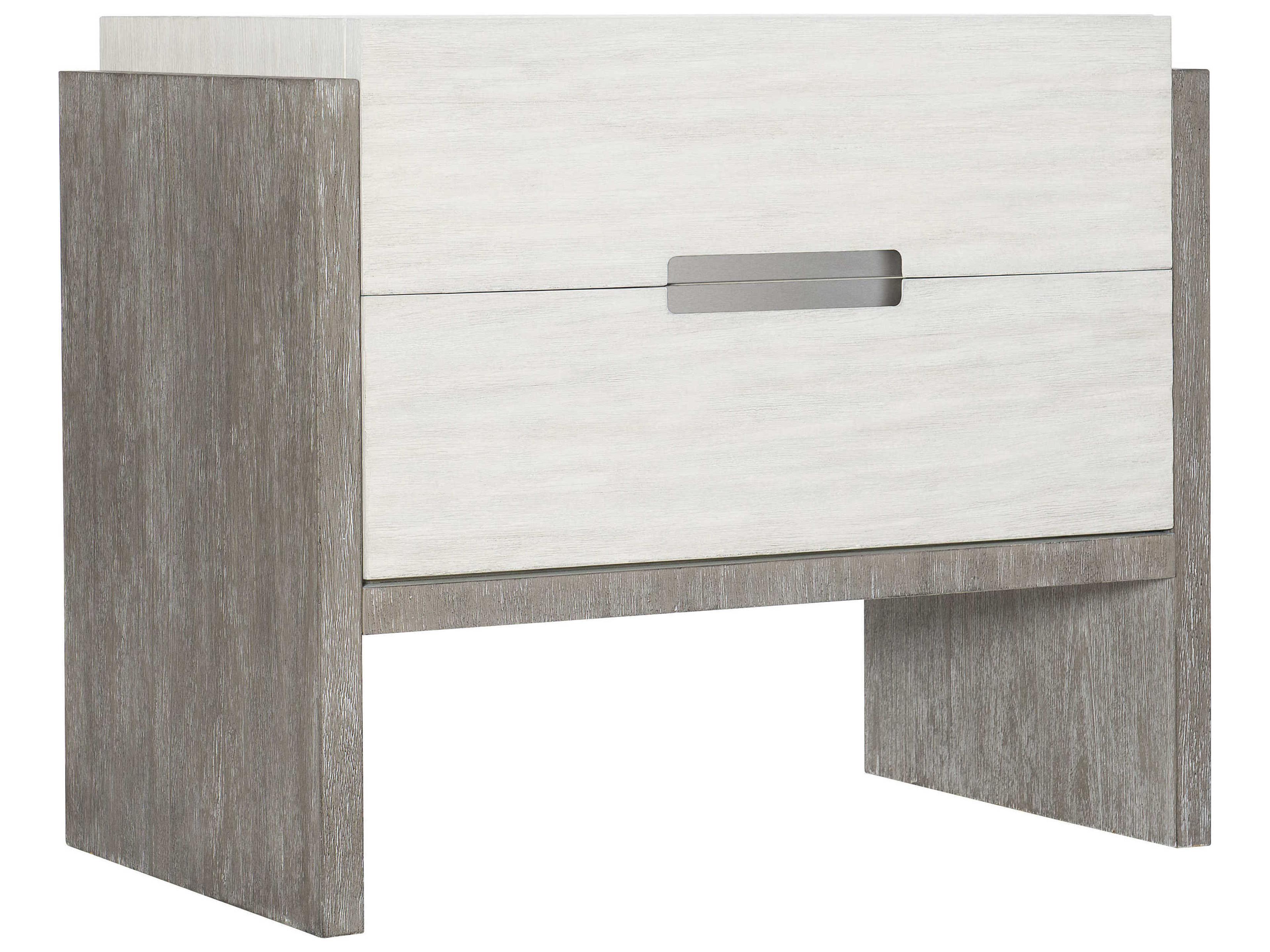 Bernhardt Foundations 2-Drawers White Nightstand