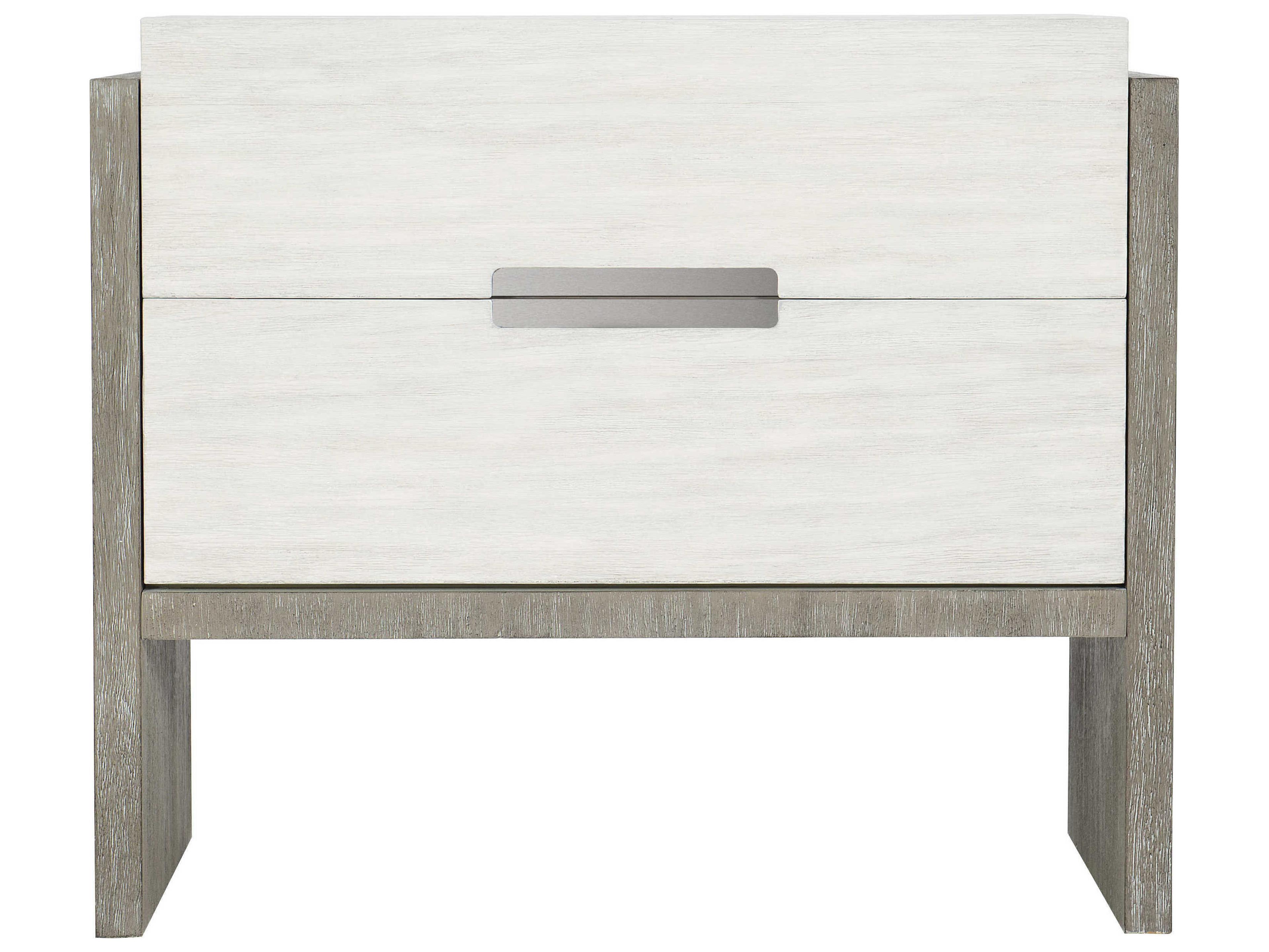 Bernhardt Foundations 2-Drawers White Nightstand