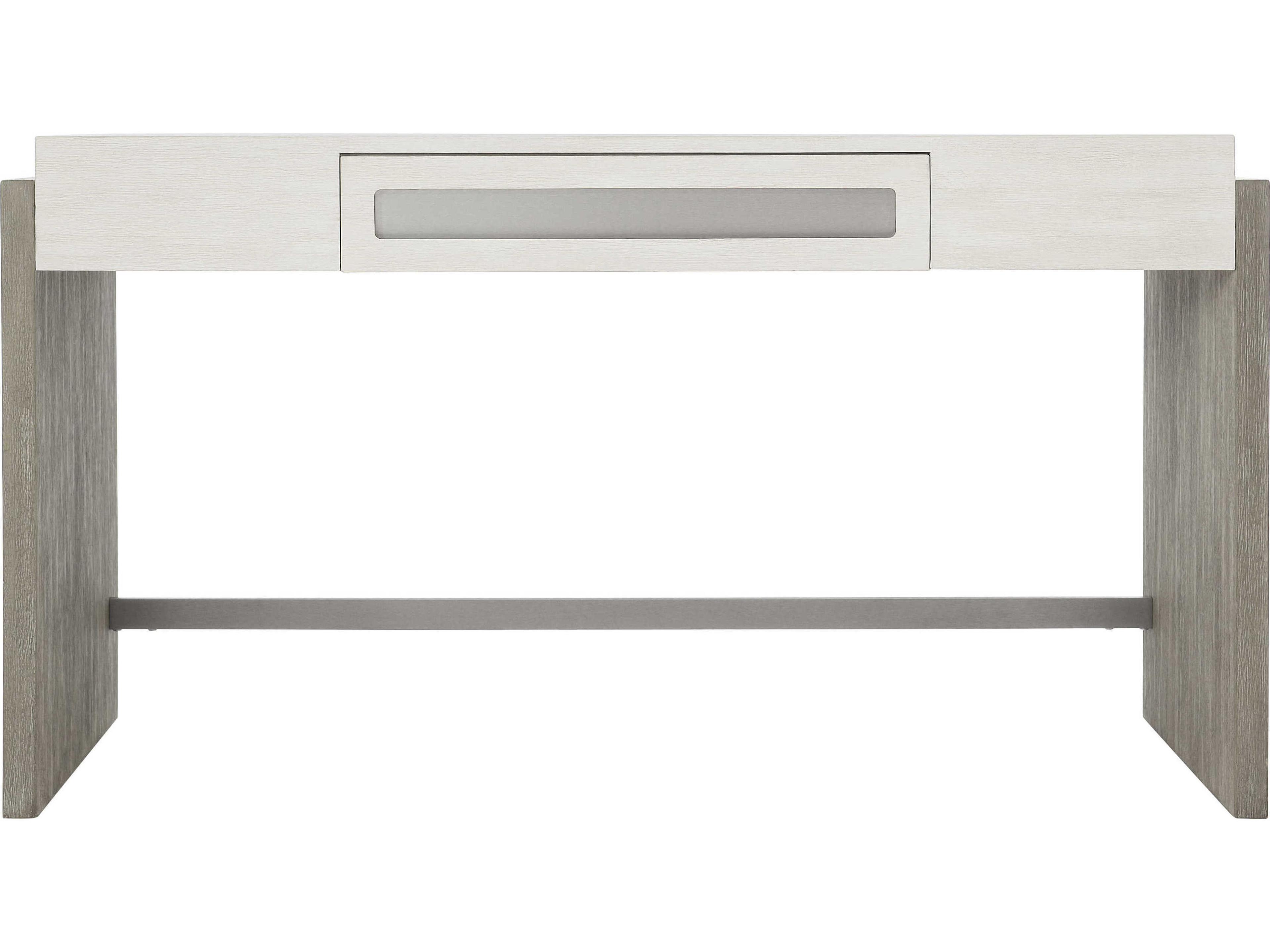 Bernhardt Foundations Linen Light Shale Gray Writing Desk