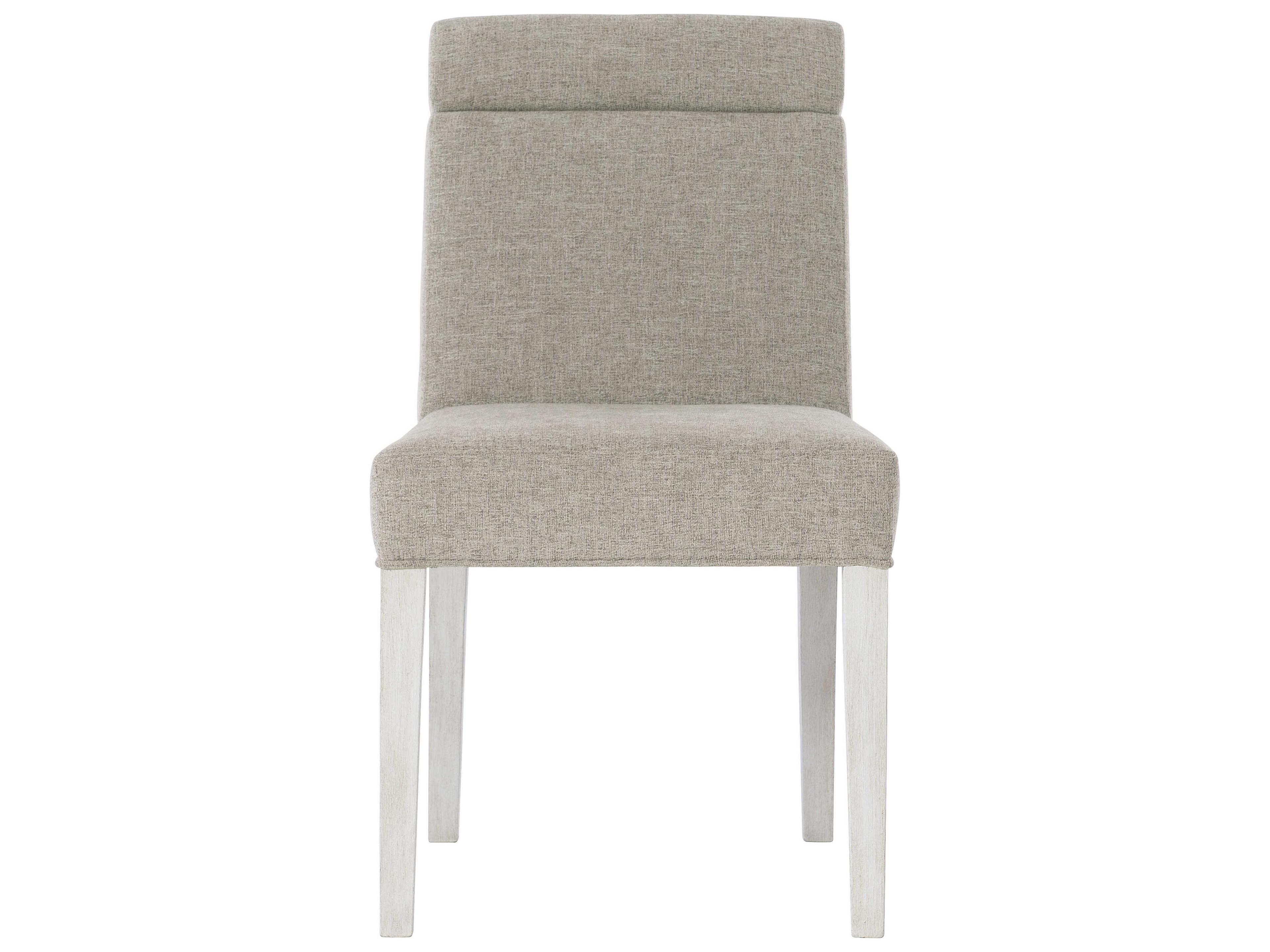 Bernhardt Foundations Fabric Gray Upholstered Side Dining Chair