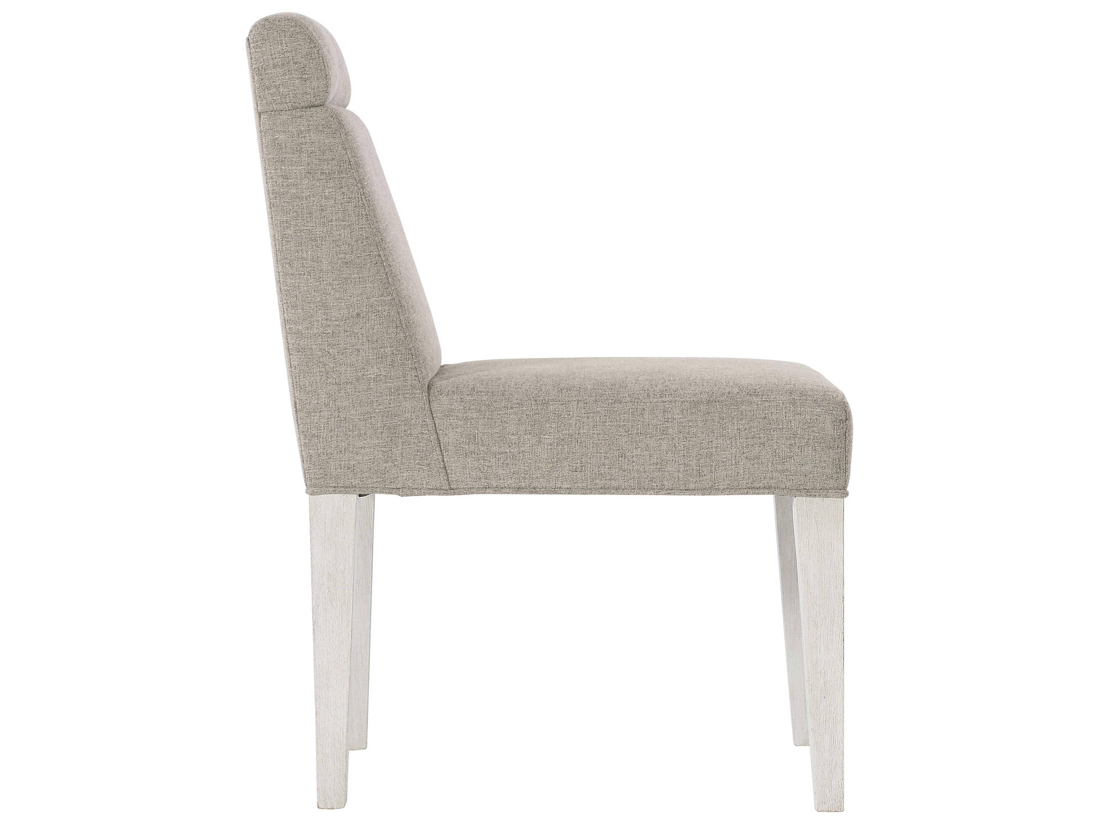 Bernhardt Foundations Fabric Gray Upholstered Side Dining Chair