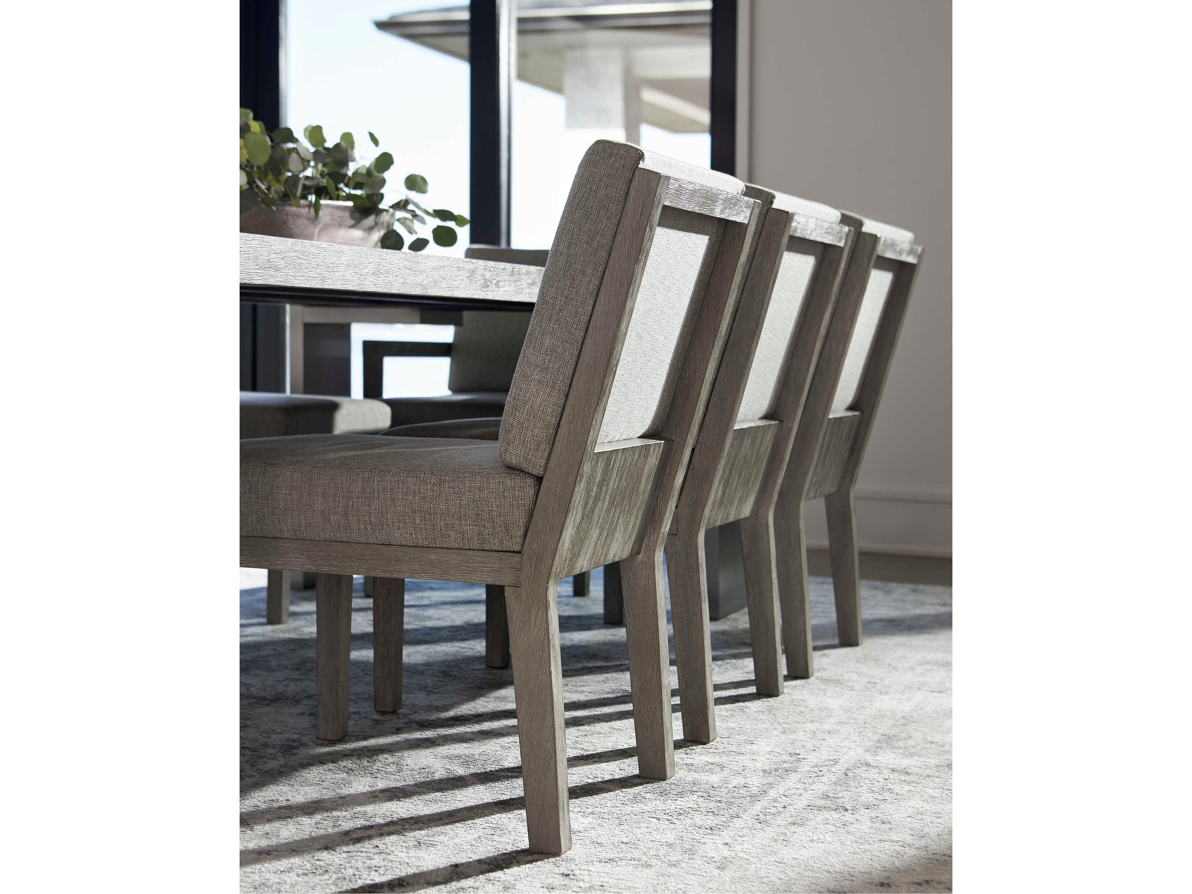 Bernhardt Foundations Gray Upholstered Side Dining Chair