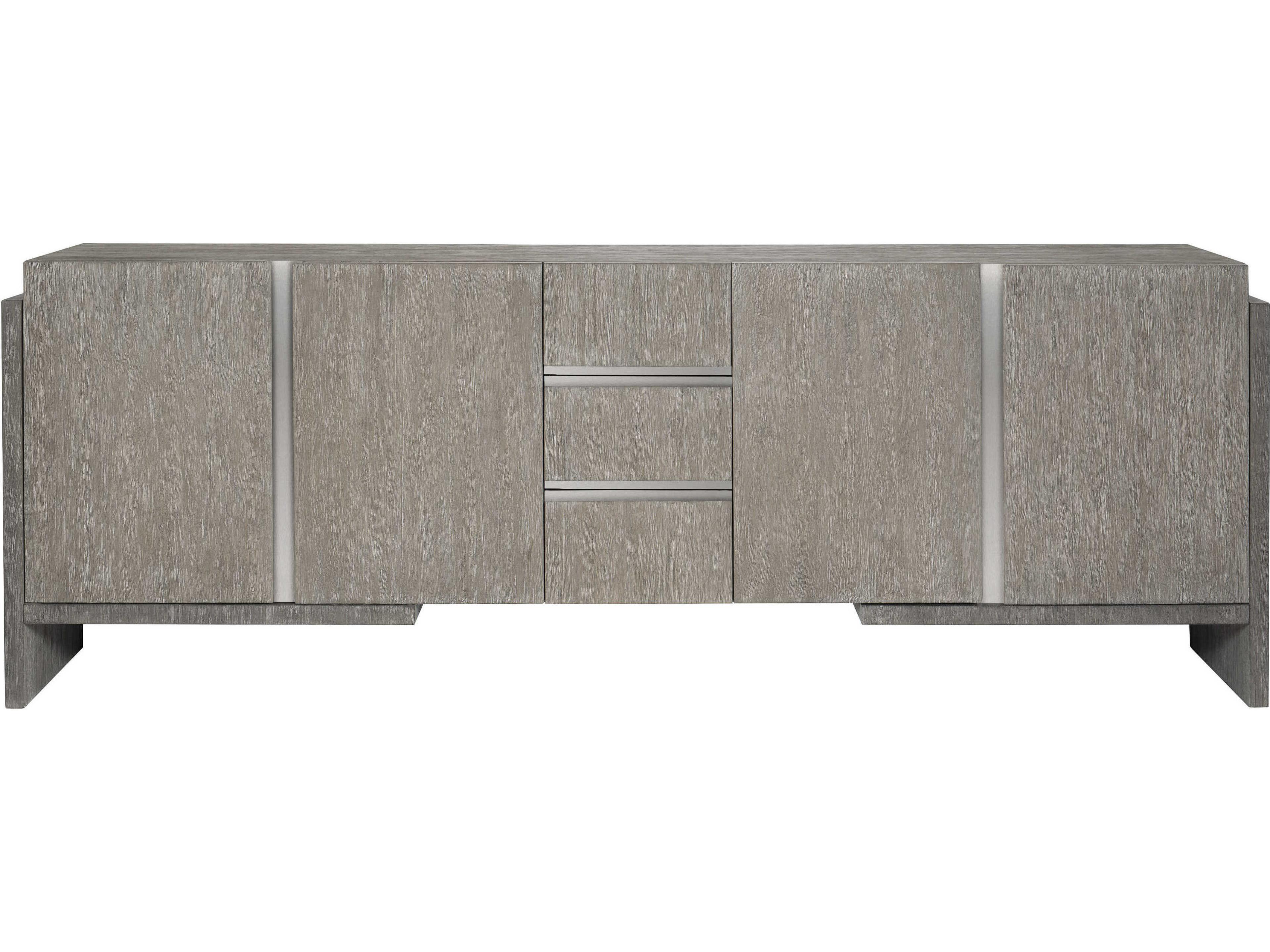 Entertainment Credenza Foundations Modern Rustic Light Shale