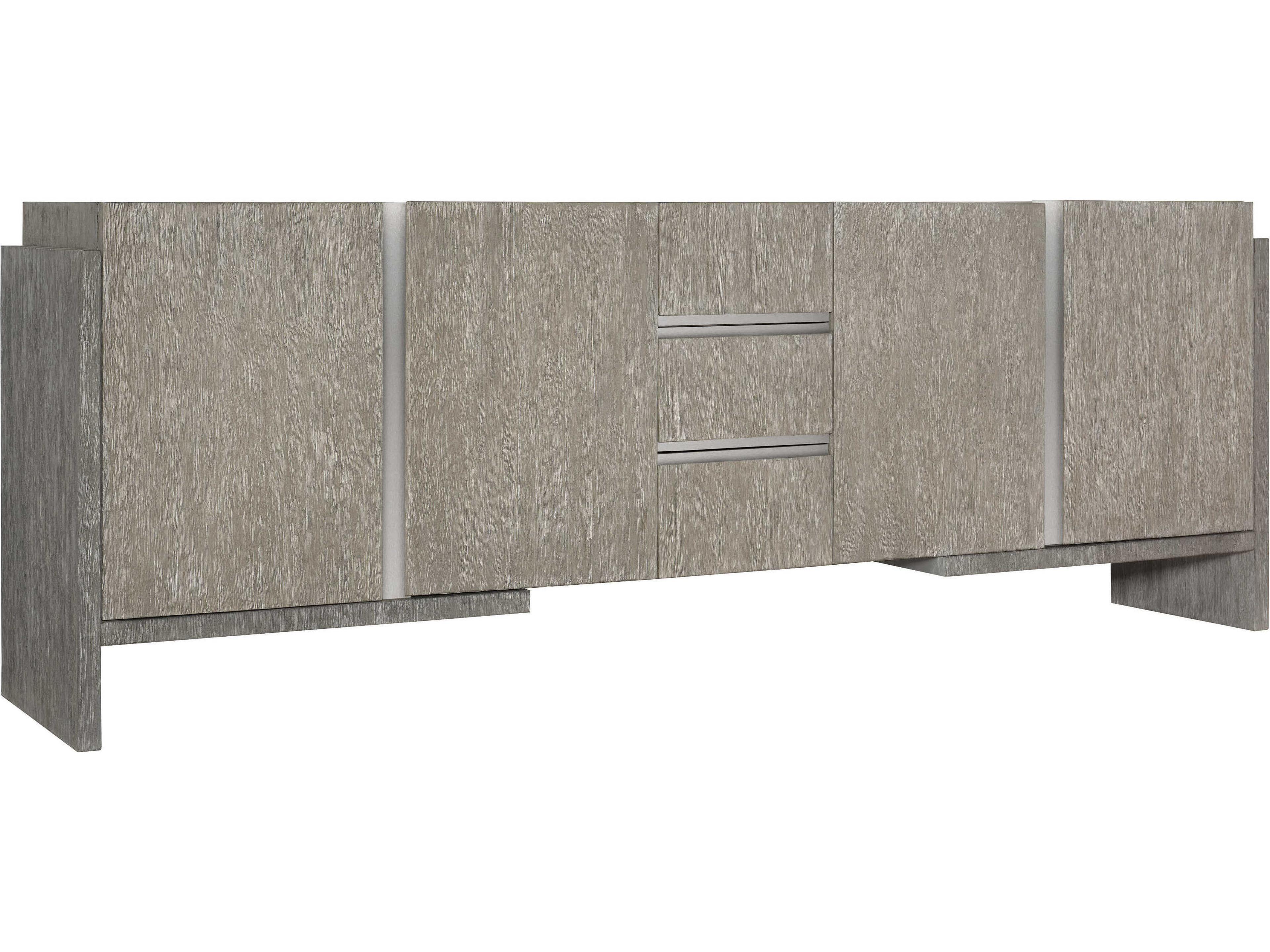 Bernhardt Foundations 94" Dark Shale Light Entertainment Credenza