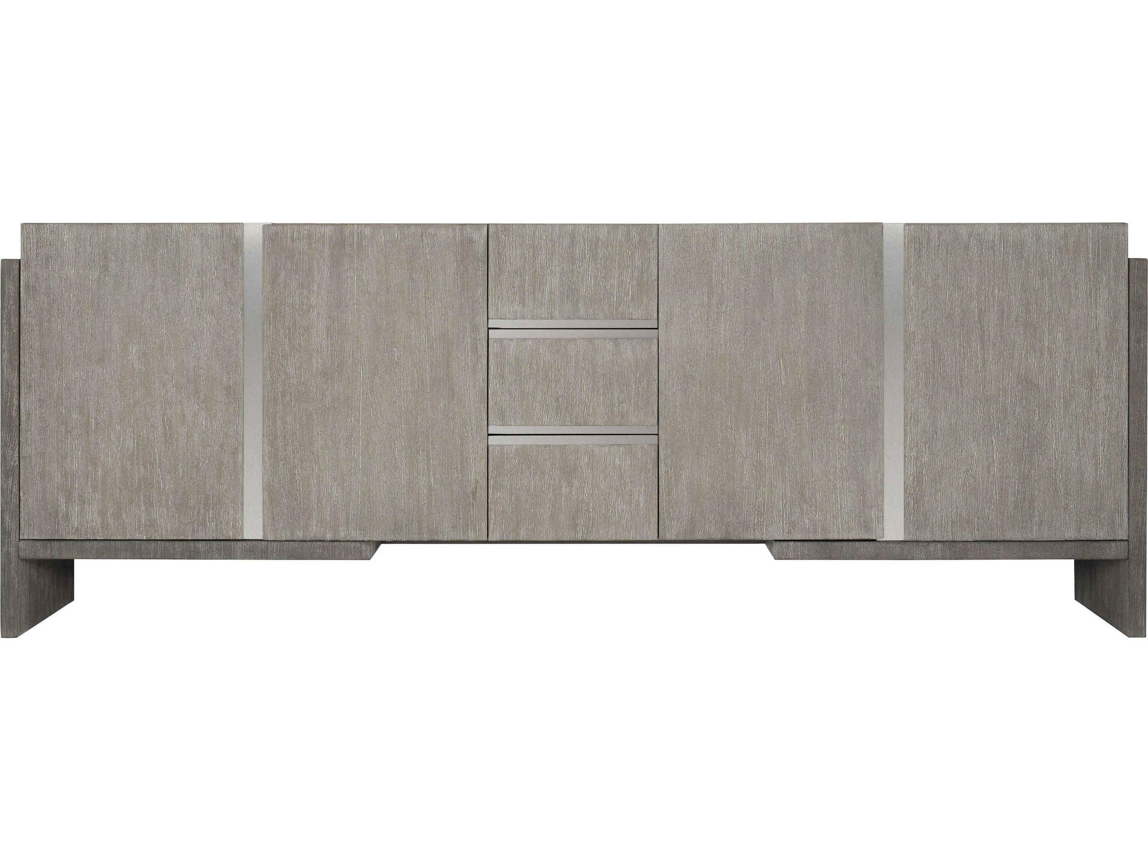 Bernhardt Foundations 94" Dark Shale Light Entertainment Credenza