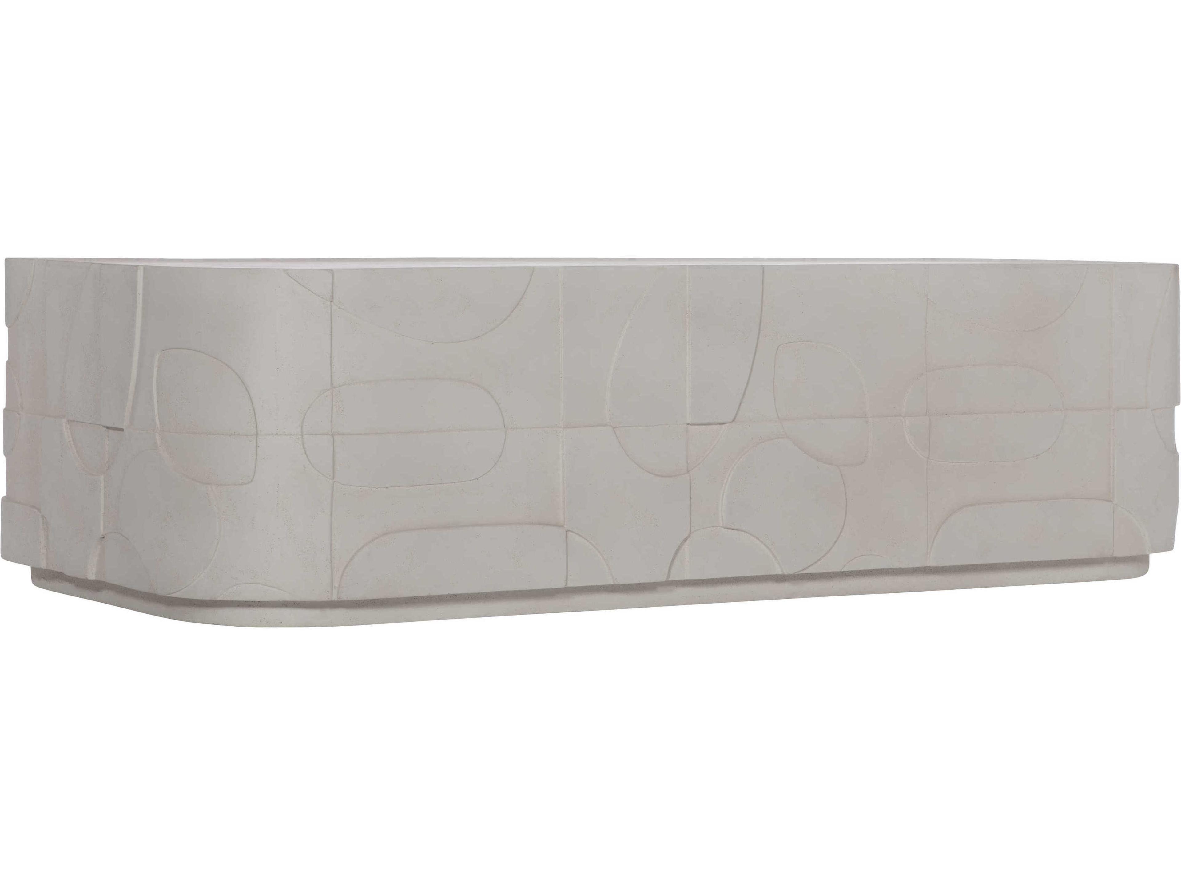 Zina Rectangular Stone Cocktail Table