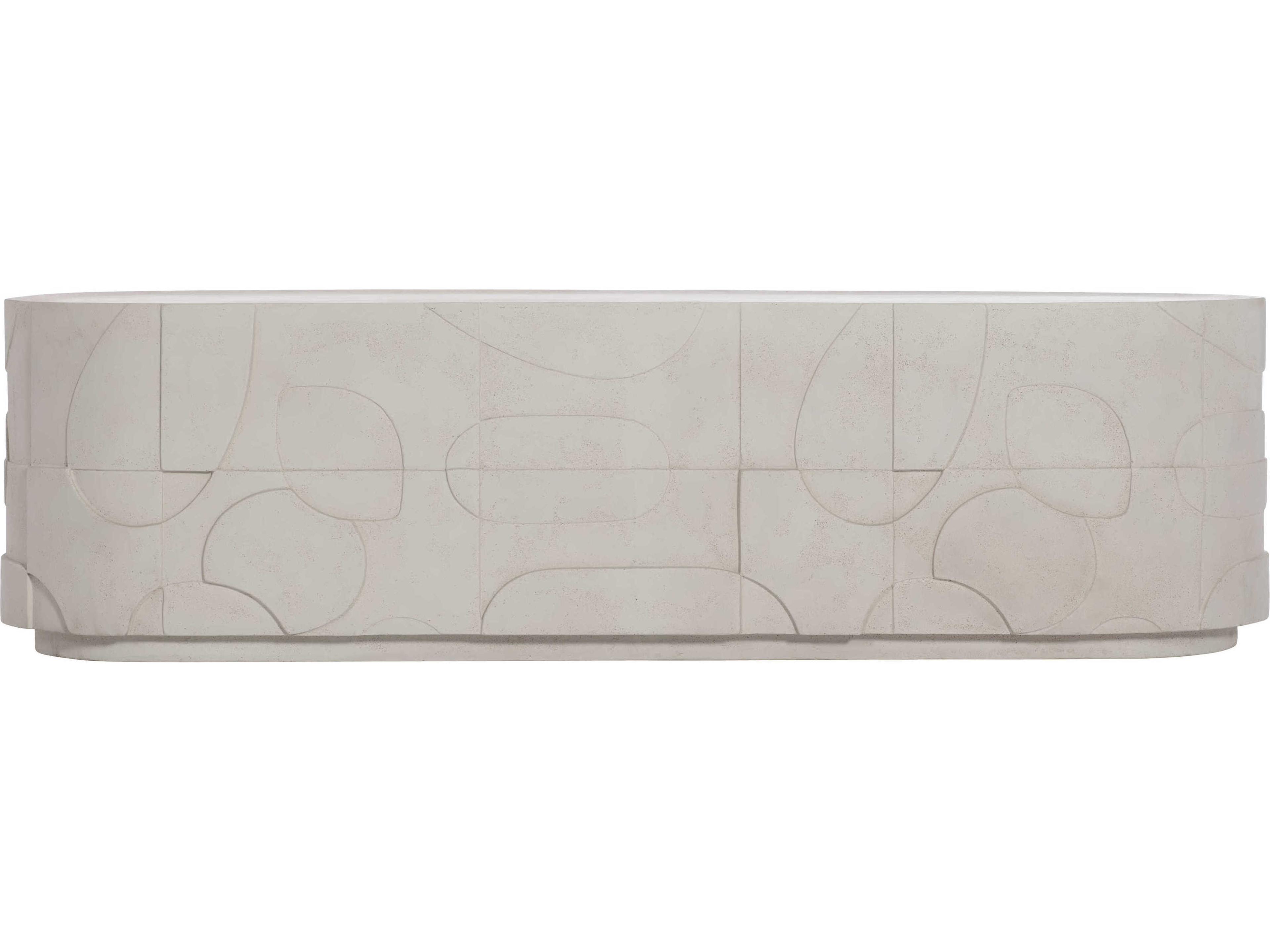 Bernhardt Zina Rectangular Stone Cocktail Table