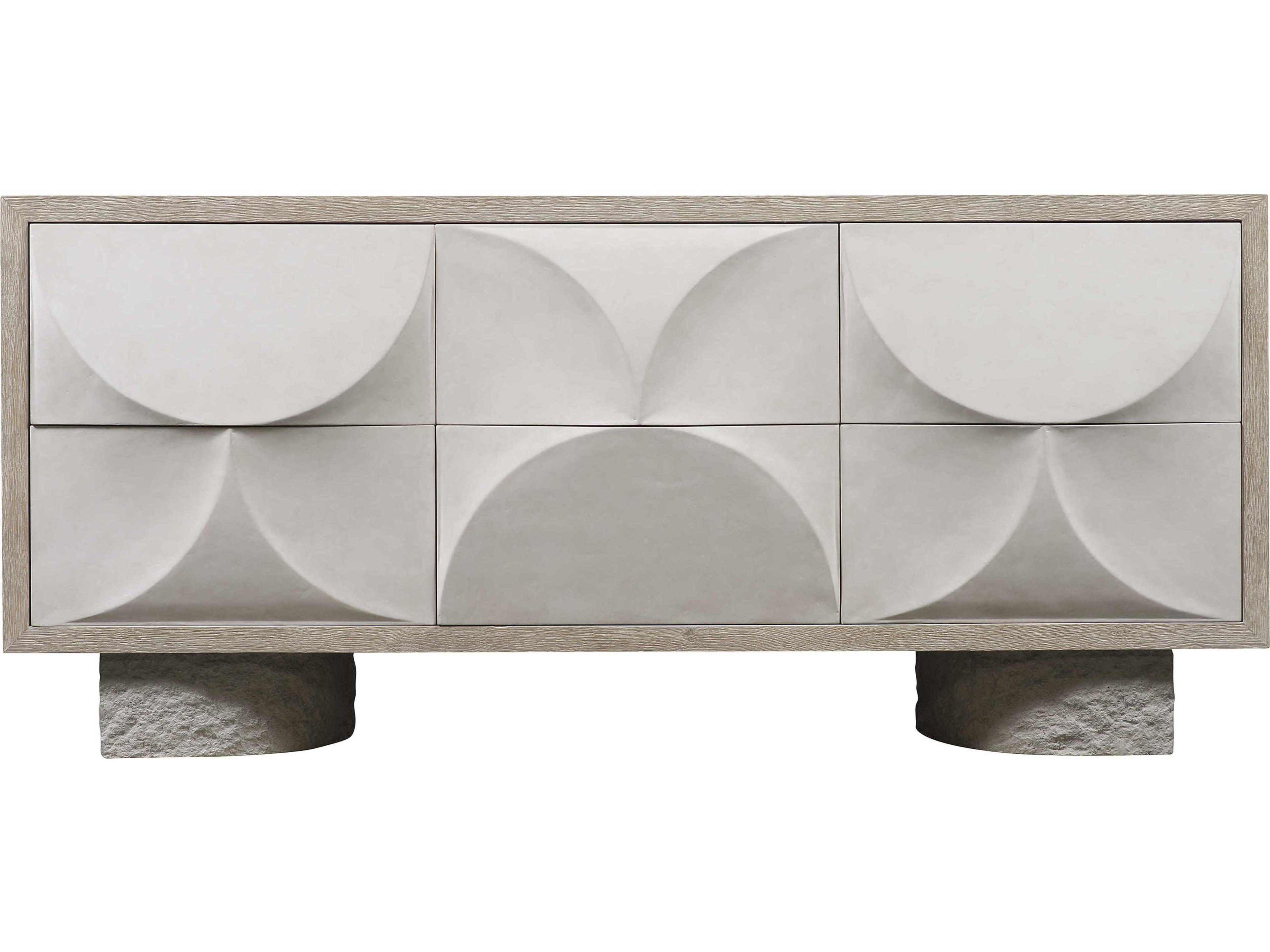 Bernhardt Interiors Lunula 6-Drawers Gray Dresser