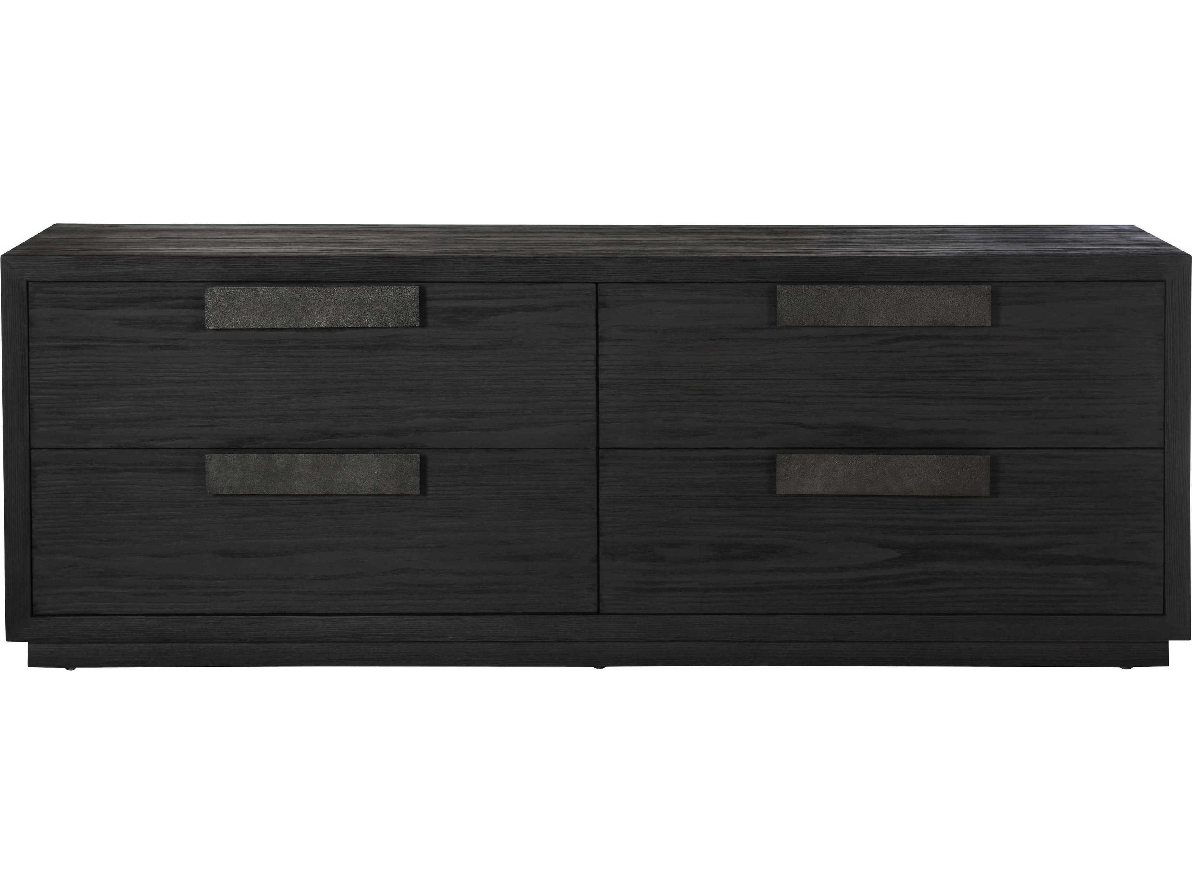 Bernhardt Interiors Keali 4-Drawers Ebony Oak Wood Double Dresser