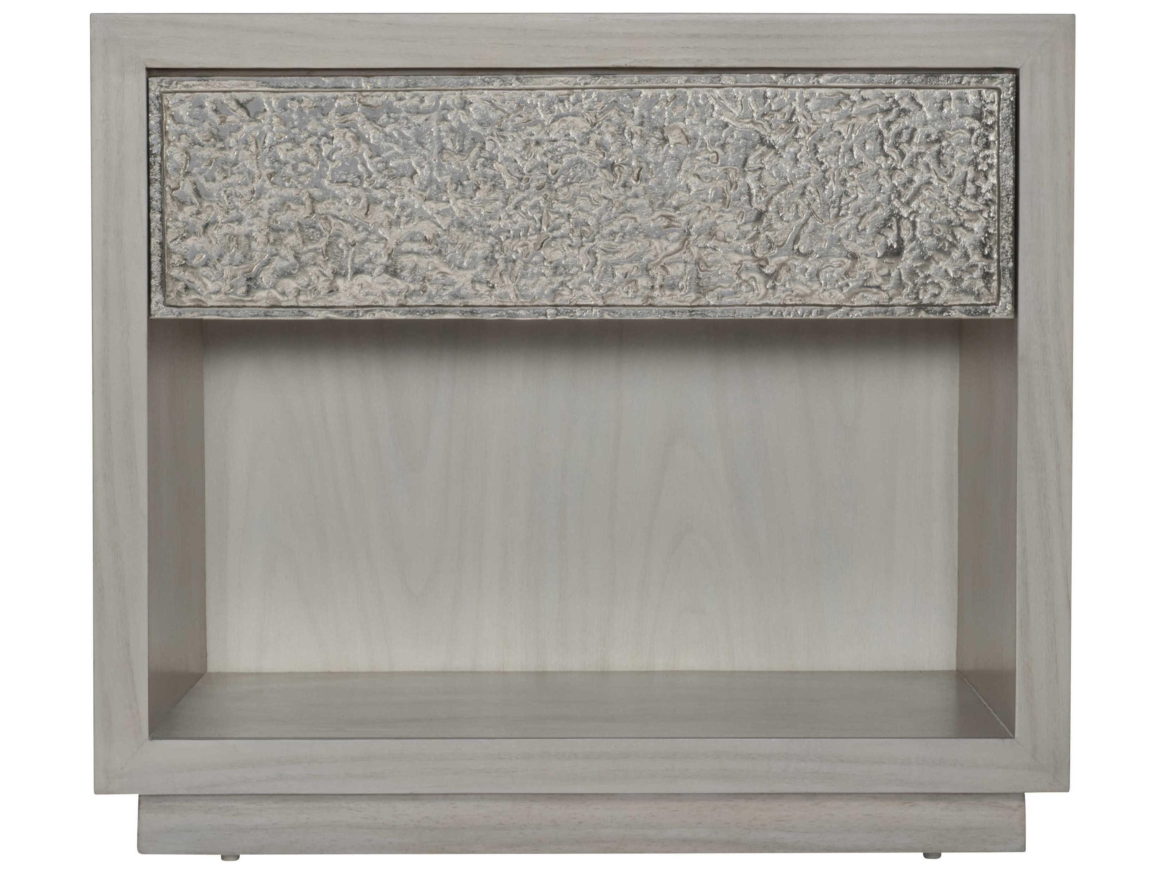 Bernhardt Interiors Ware 1-Drawer Gray Oak Wood Nightstand