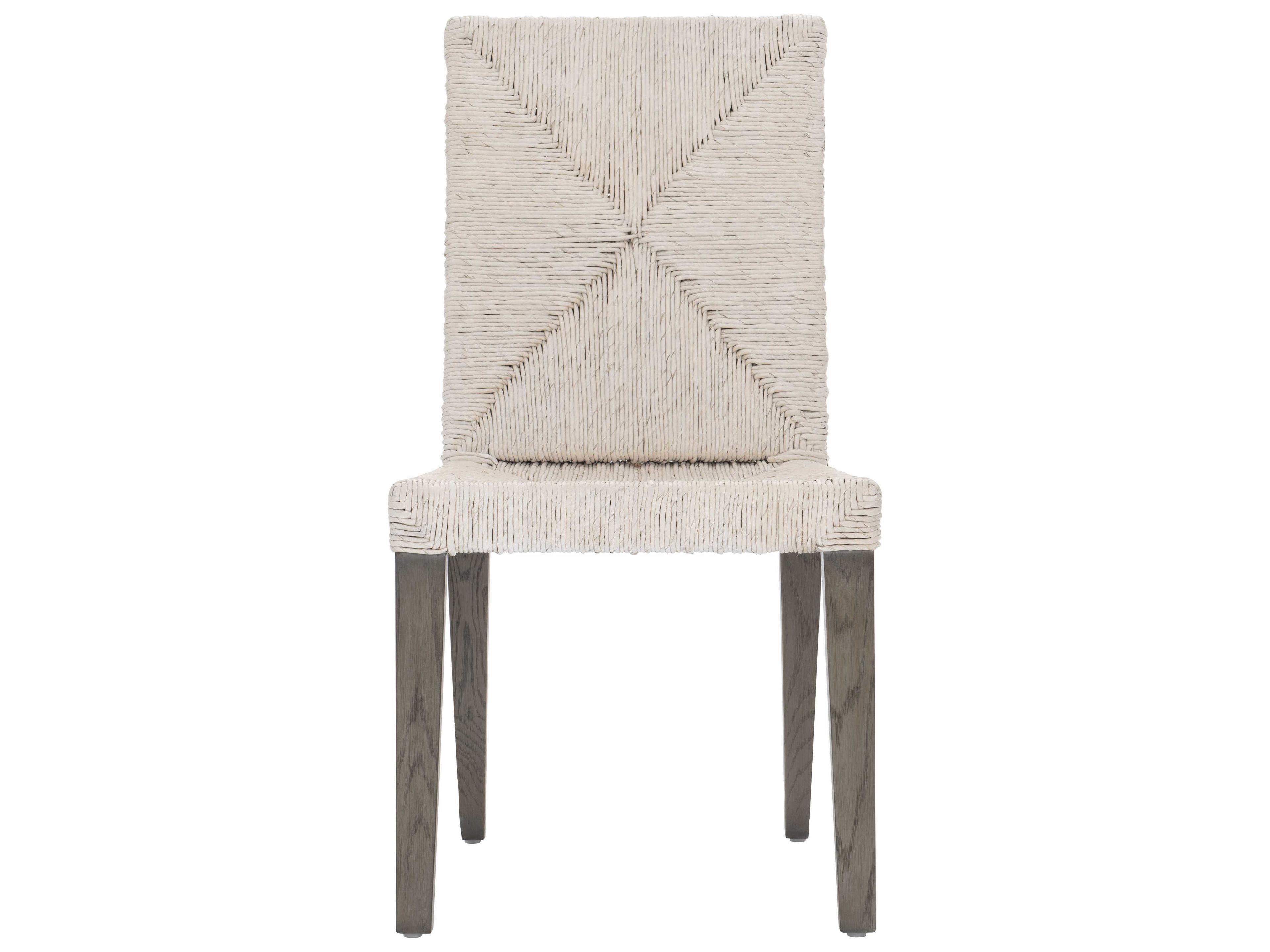Bernhardt Interiors Palma Oak Wood Gray Side Dining Chair