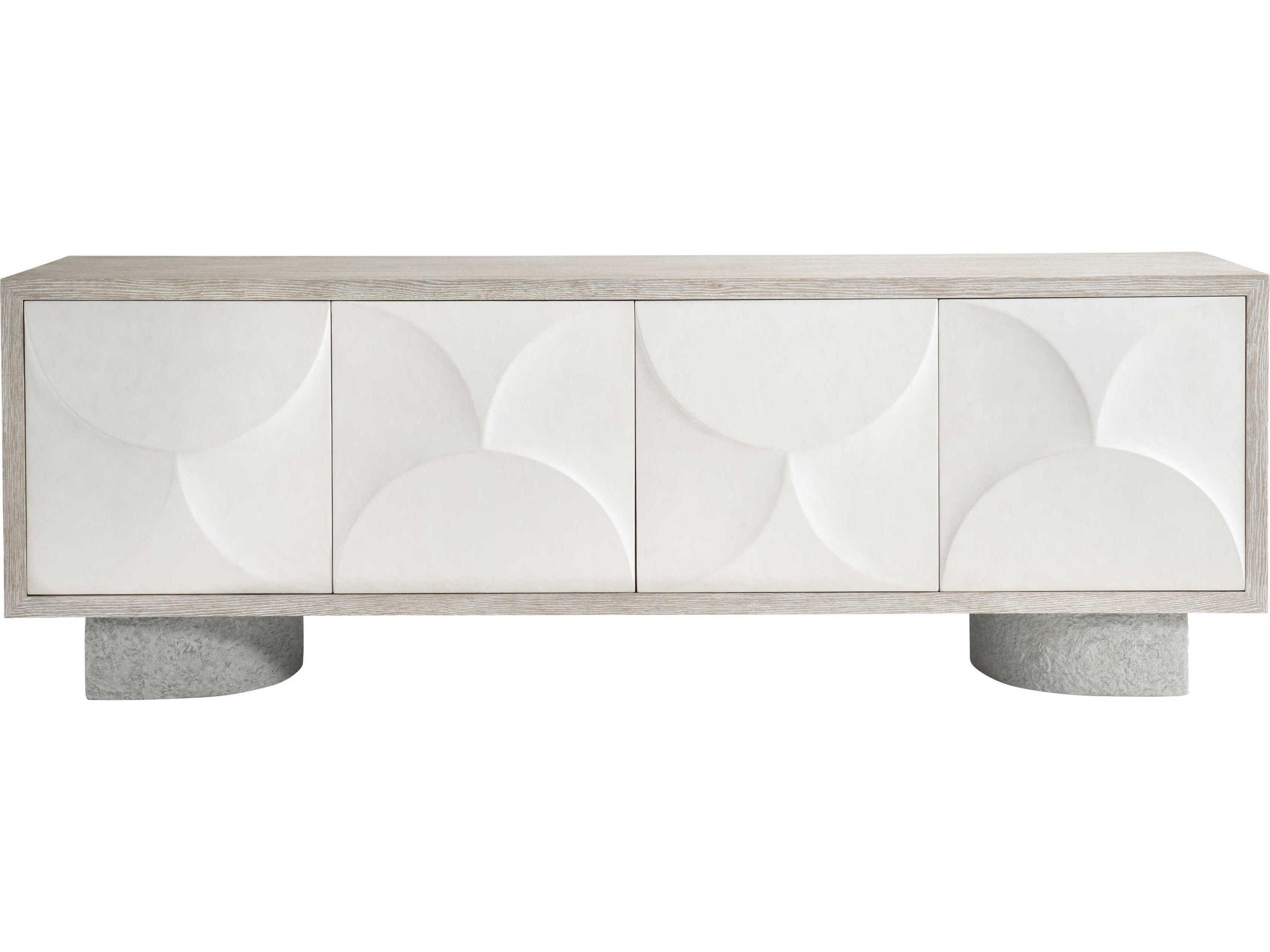 Bernhardt Lunula 86" Oak Wood Entertainment Credenza