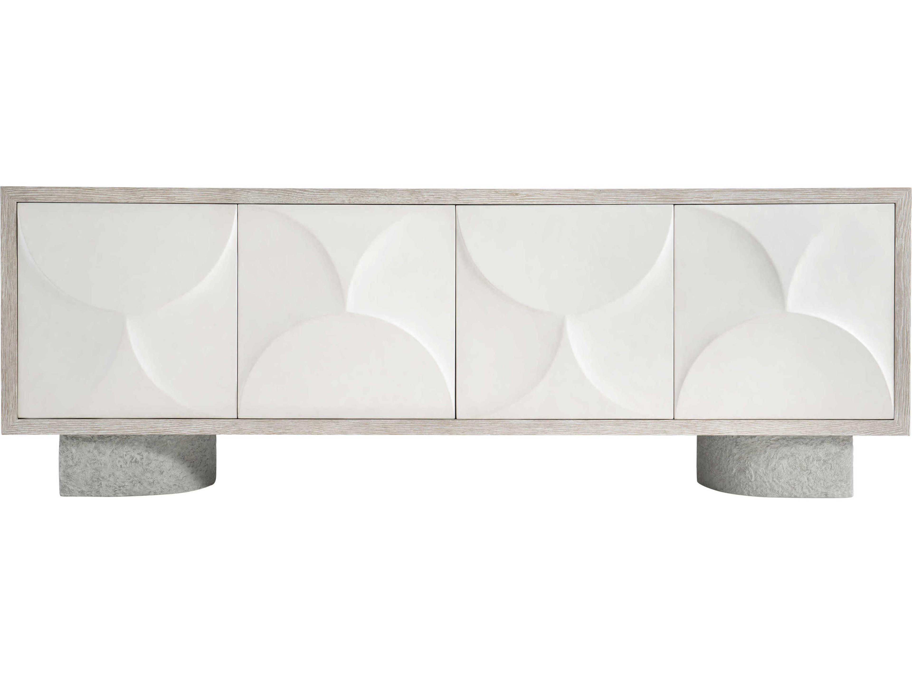 Bernhardt Lunula 86" Oak Wood Entertainment Credenza