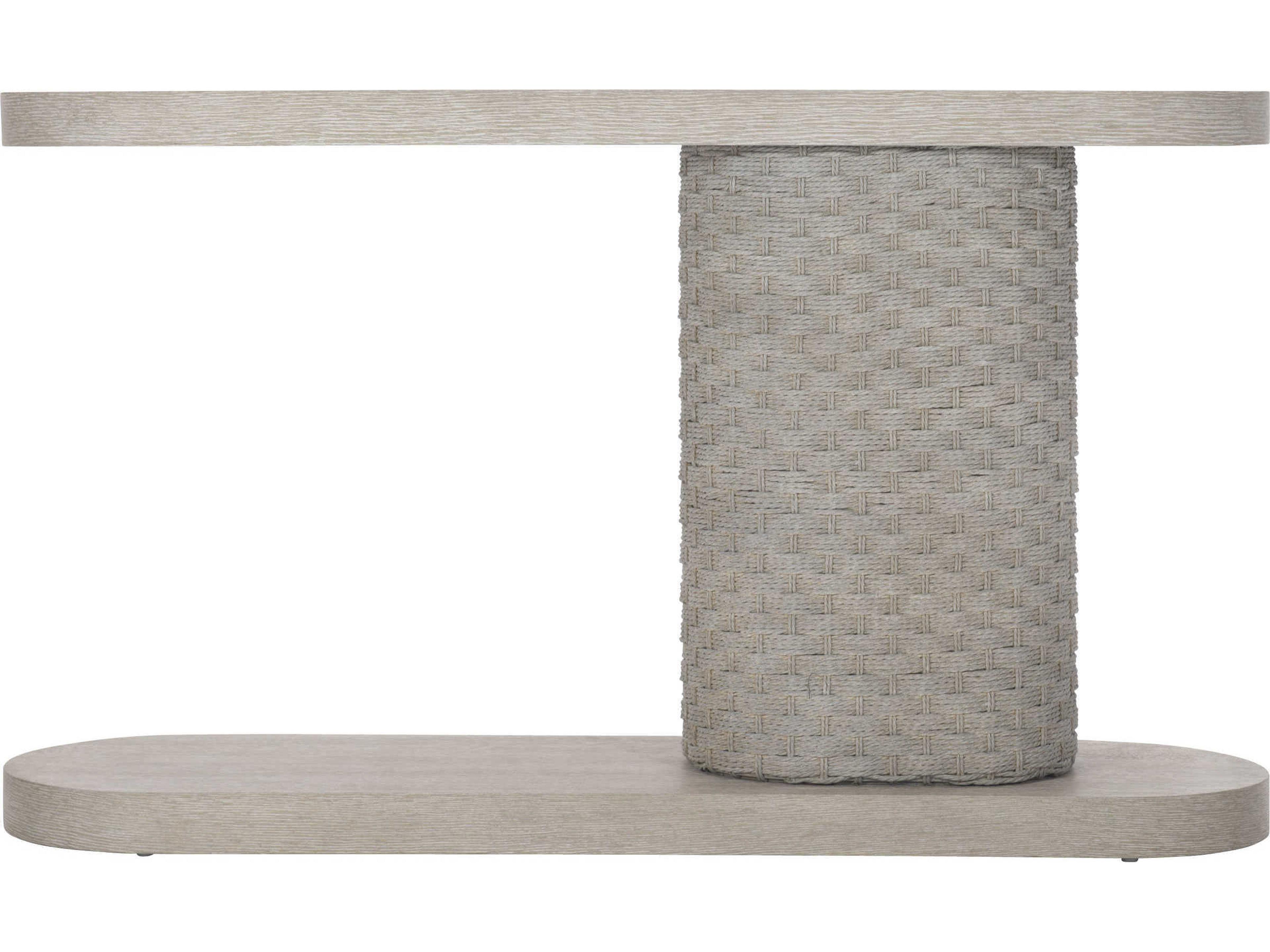 Bernhardt Acosta Oval Concrete Console Table