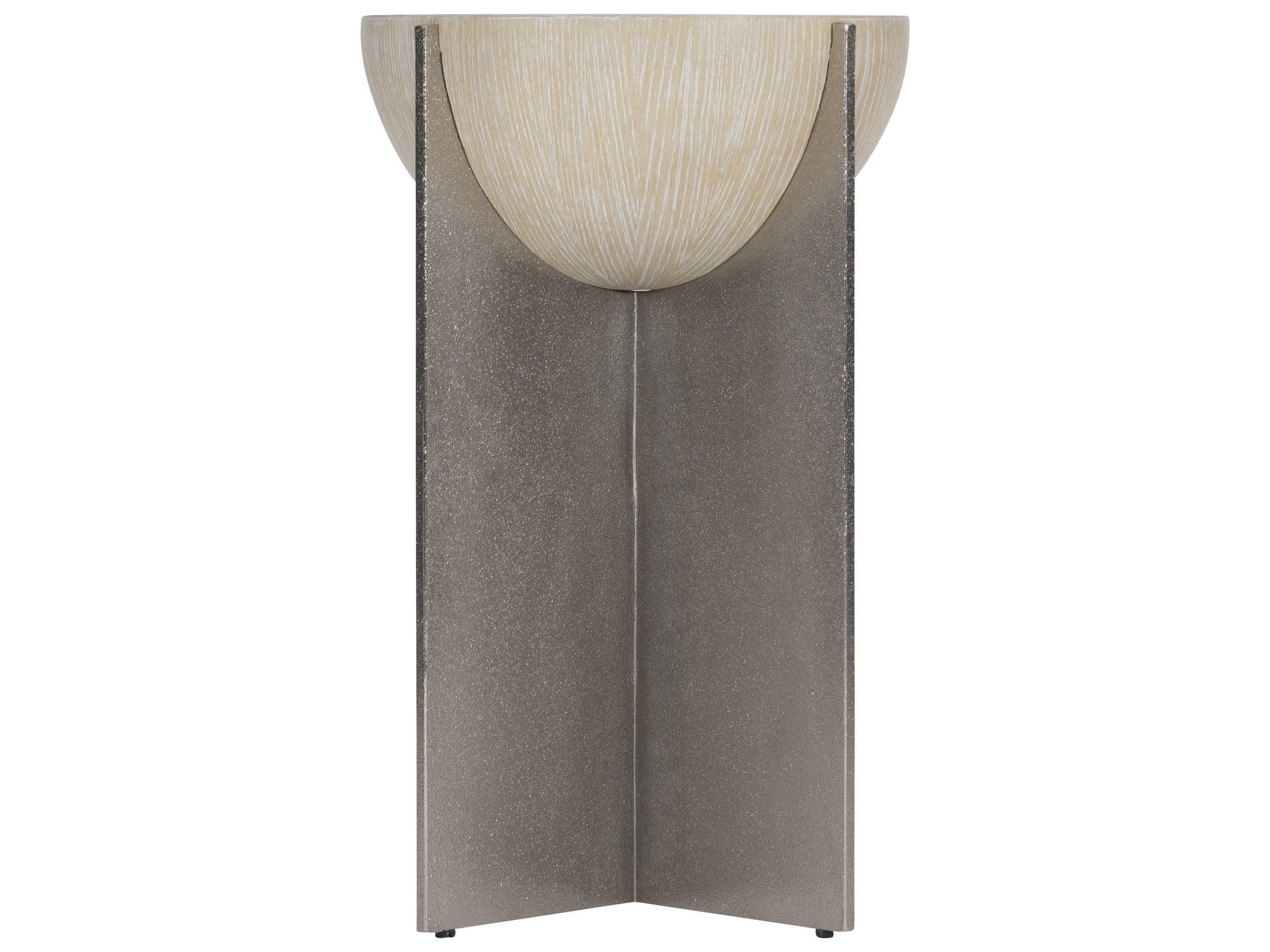 Bernhardt Solaria Round Wood Accent Table