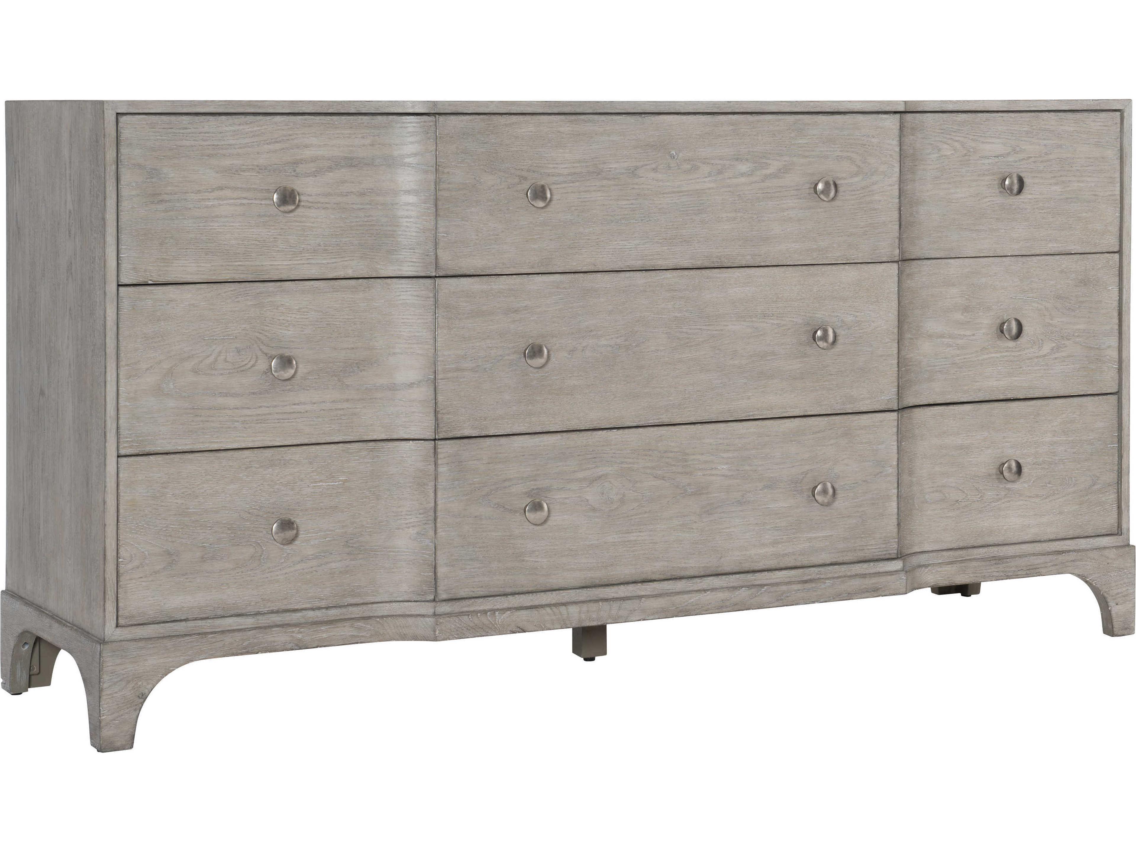 Albion 9-Drawer Dresser in Pewter Finish