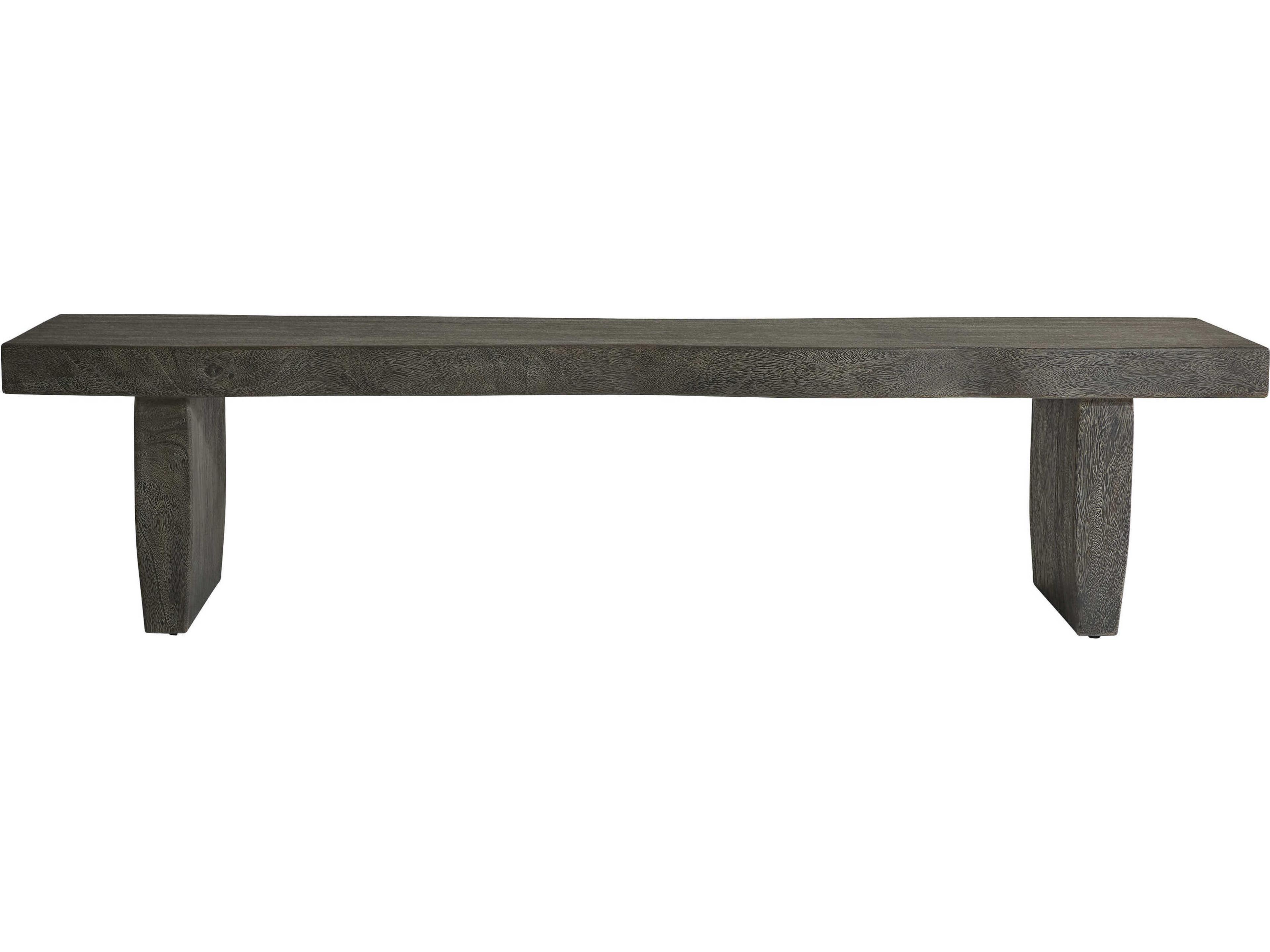 Bernhardt Interiors Smoked Truffle Gray Accent Bench