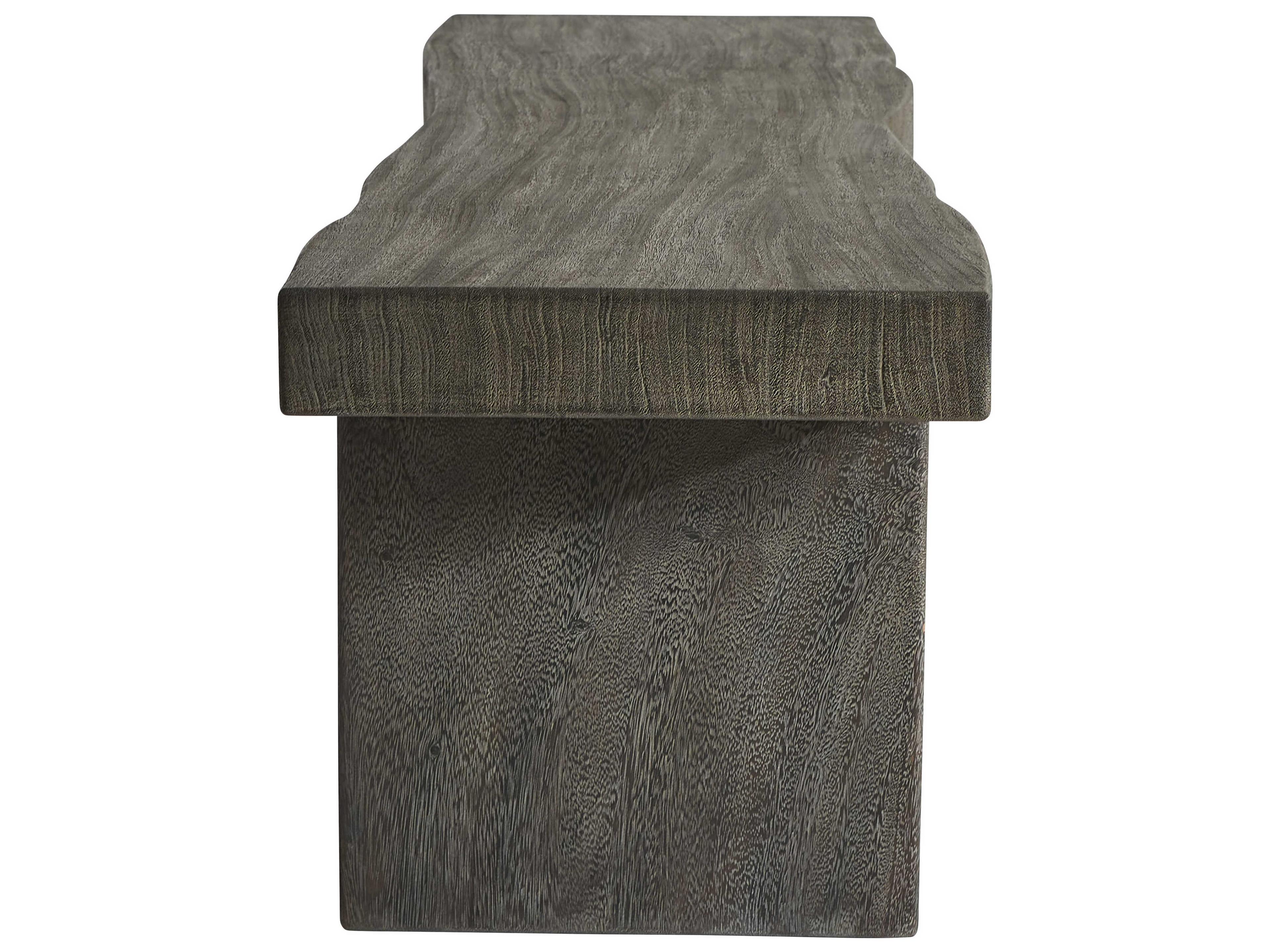 Bernhardt Interiors Smoked Truffle Gray Accent Bench